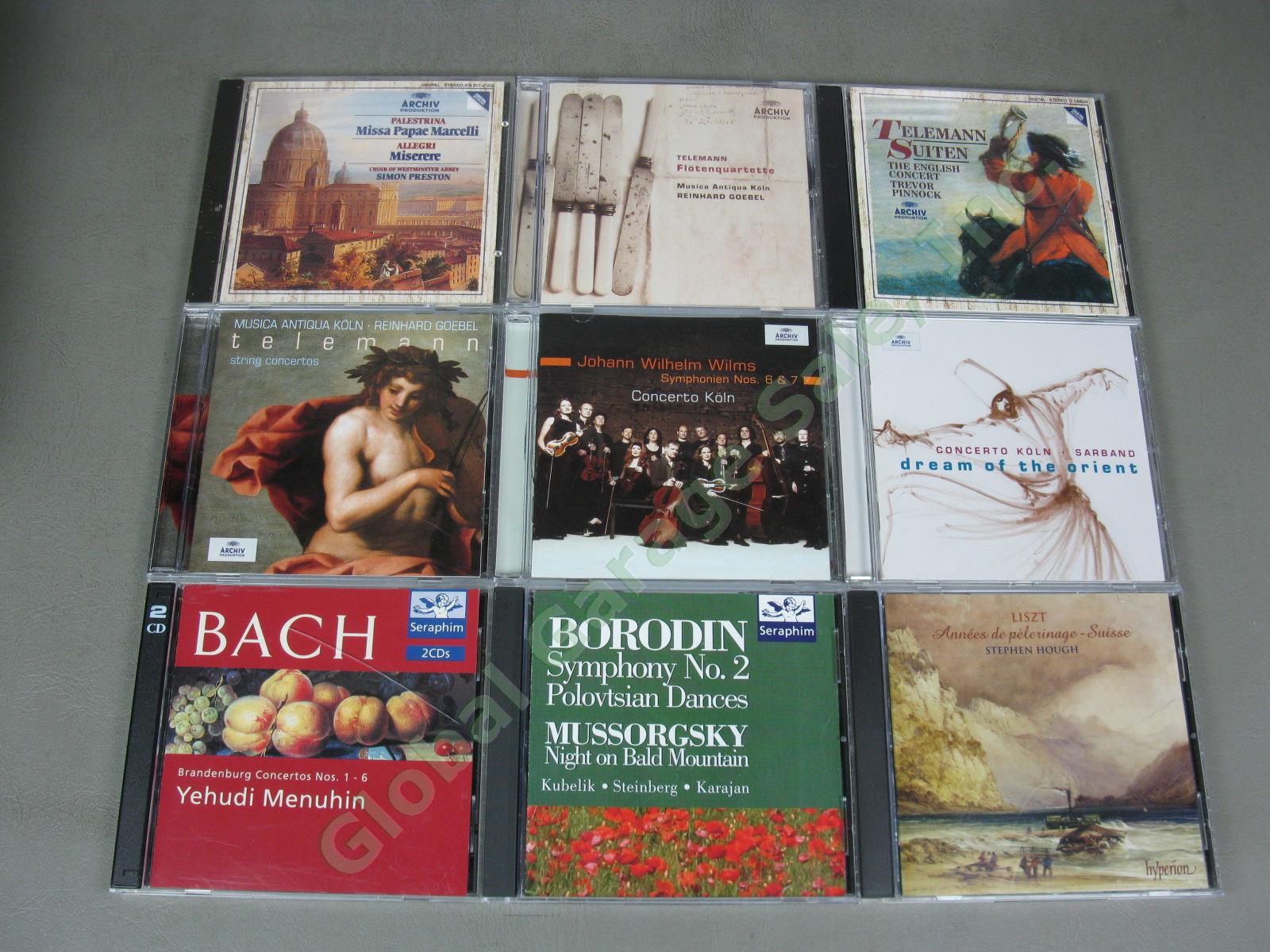 56 Classical Music CD Lot Hanssler Archiv Bach Mozart Pahud Amy Beach Brendel NR 7