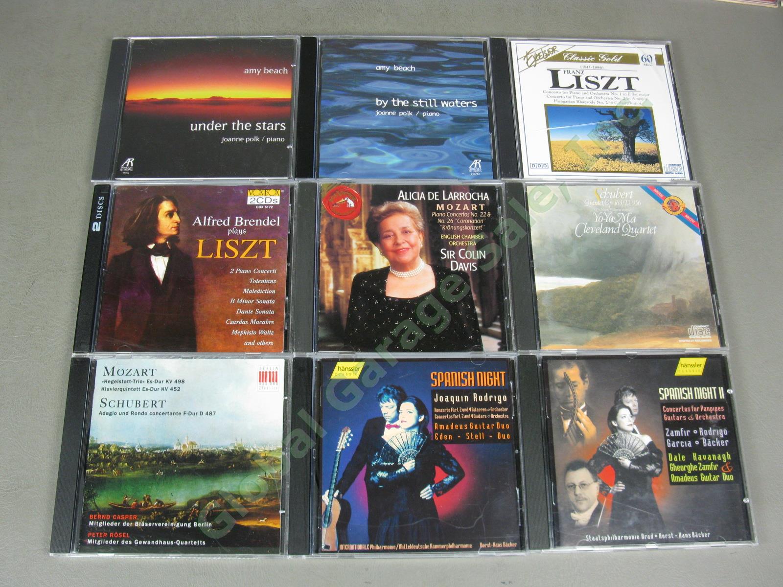 56 Classical Music CD Lot Hanssler Archiv Bach Mozart Pahud Amy Beach Brendel NR 10