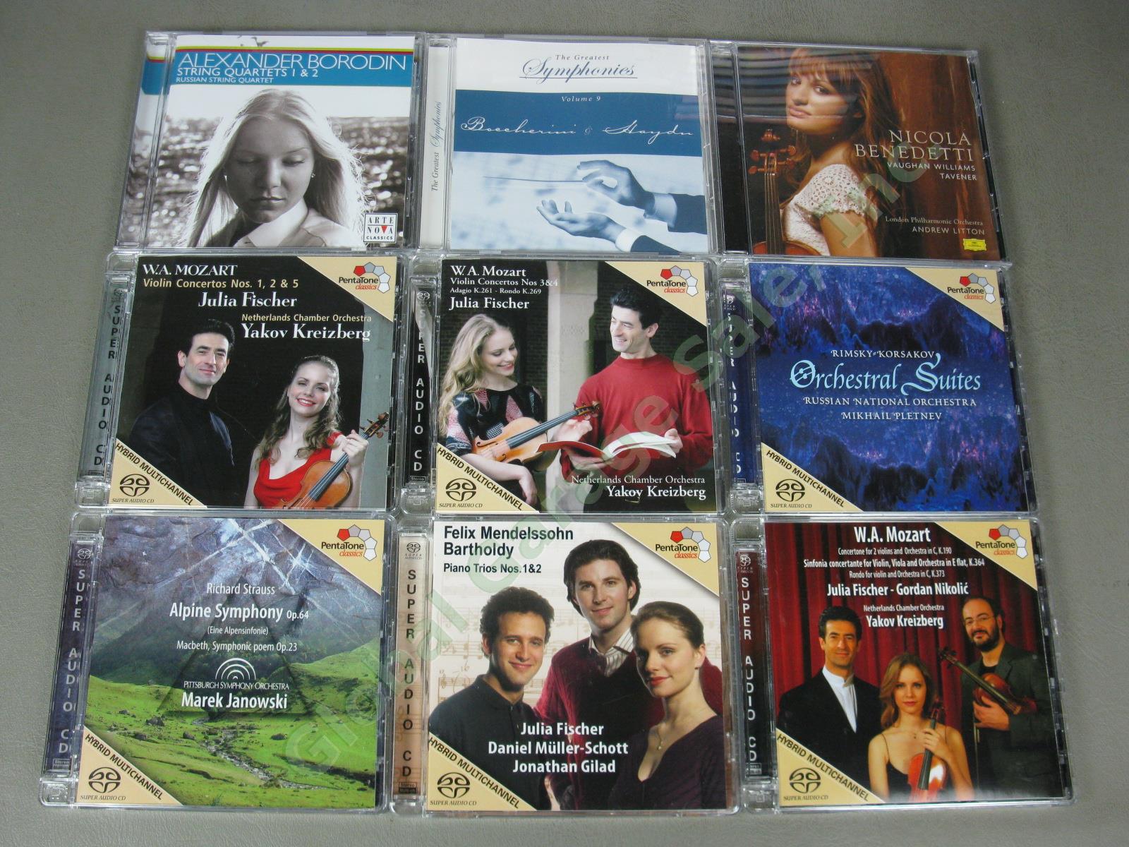 55 Classical Music CD Lot Pentatone Strauss Mozart Julia Fischer Clara Wieck NR! 7