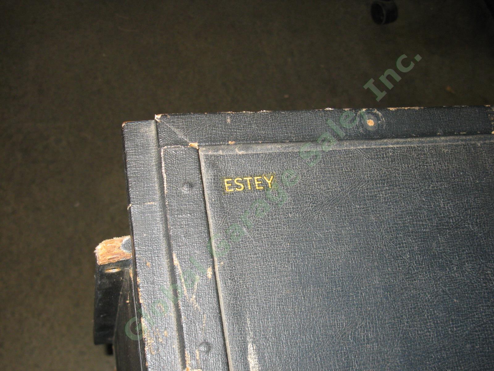 Rare Vtg Antique Estey Portable Folding Foot Pump Reed Organ 1