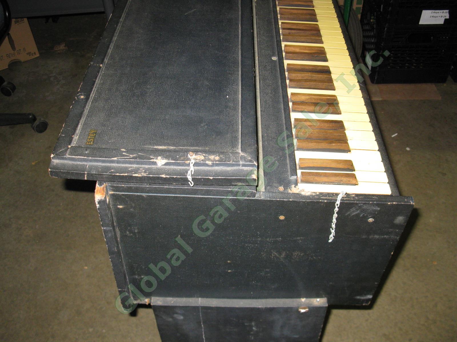 Rare Vtg Antique Estey Portable Folding Foot Pump Reed Organ 2