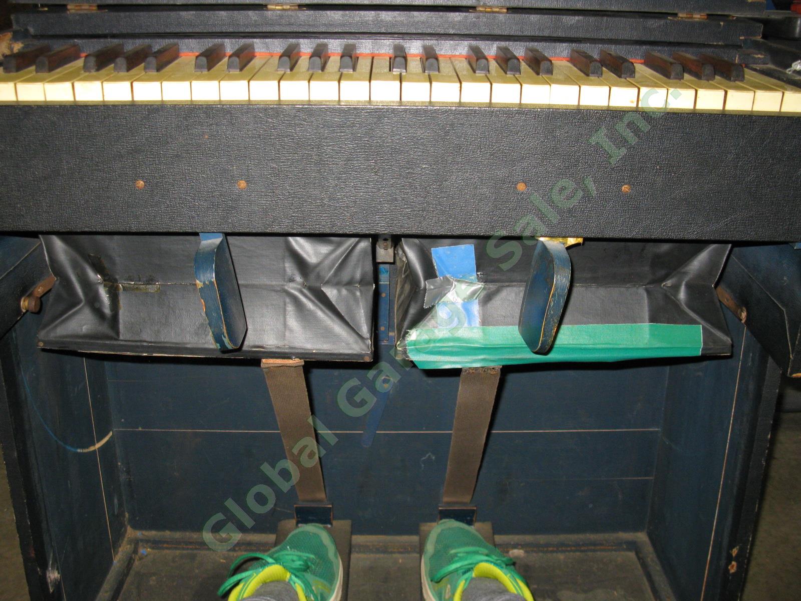 Rare Vtg Antique Estey Portable Folding Foot Pump Reed Organ 5