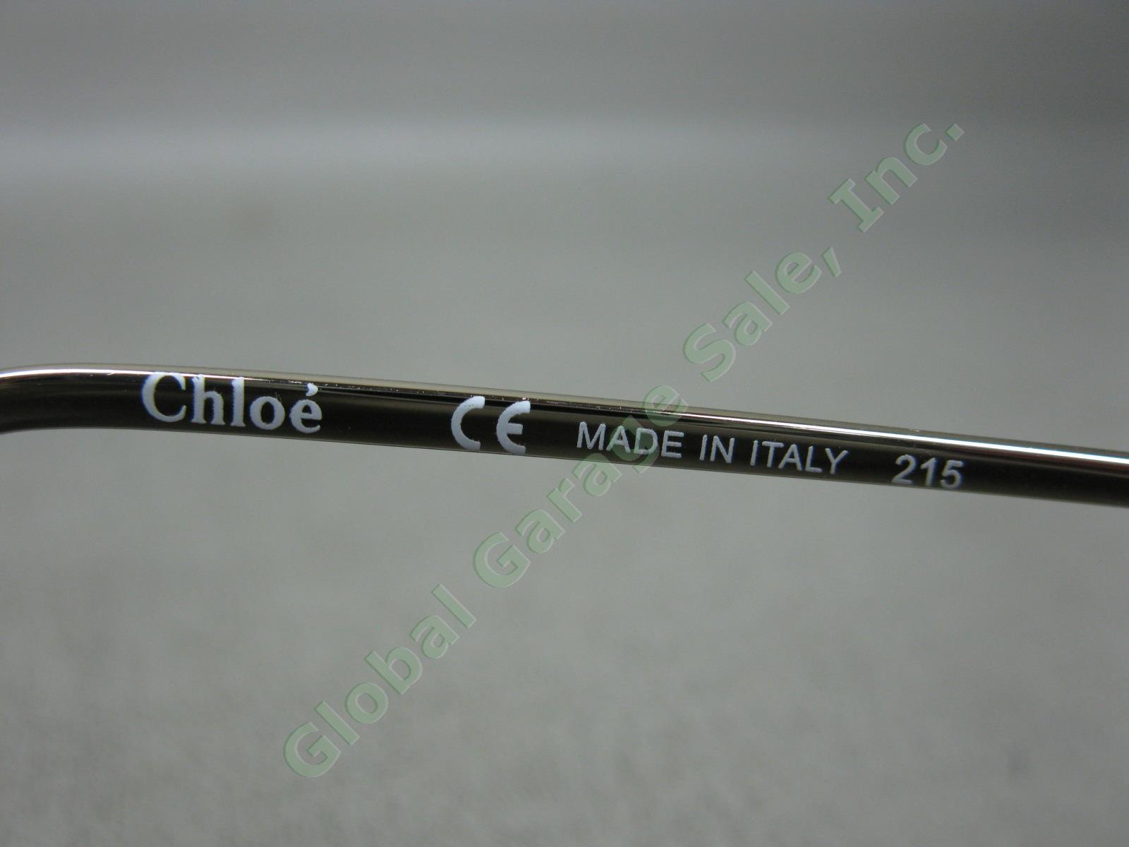 NEW Chloe Carline Gold Frame Sunglasses Green Shaded Lenses CE119S 733 60 18 135 8