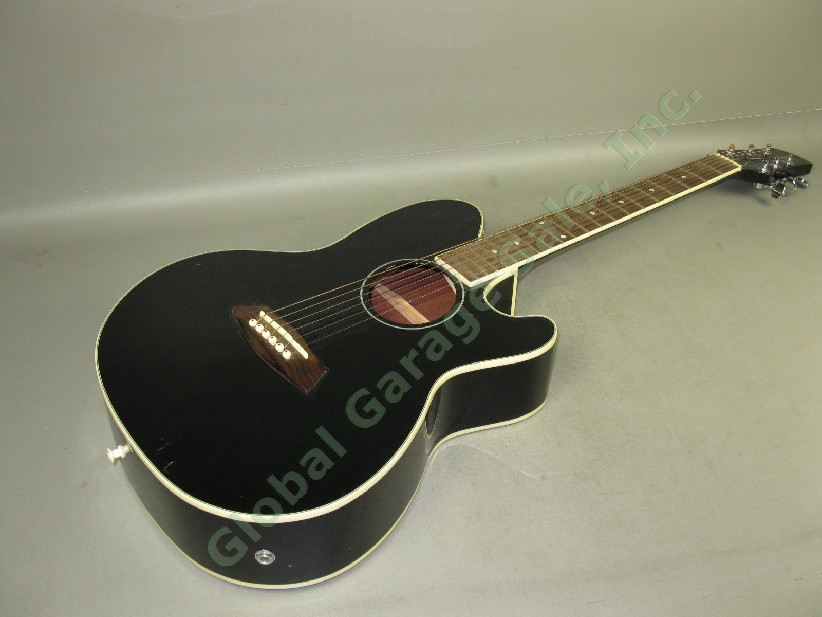 Black Ibanez Talman Inter City 6-String Acoustic Electric Guitar RCY10BK1201 NR!