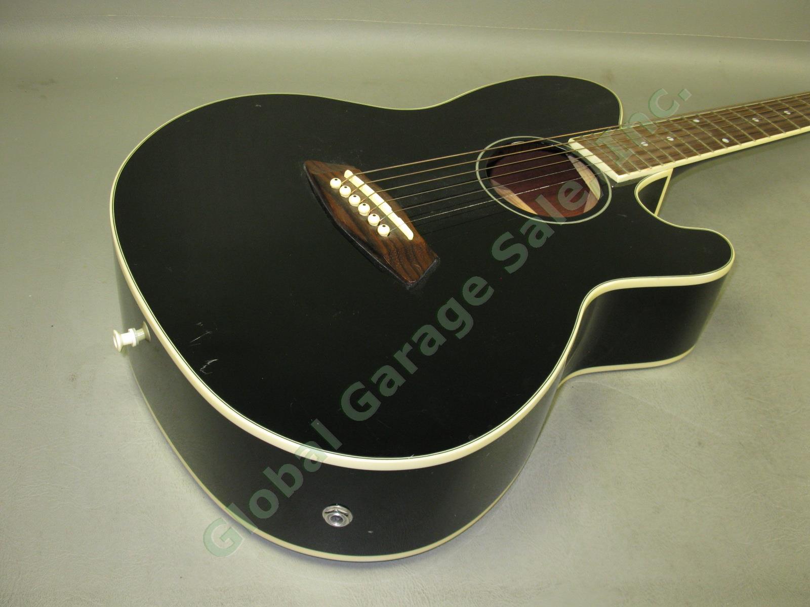 Black Ibanez Talman Inter City 6-String Acoustic Electric Guitar RCY10BK1201 NR! 1