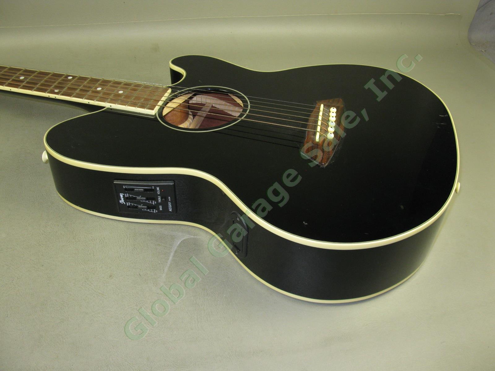 Black Ibanez Talman Inter City 6-String Acoustic Electric Guitar RCY10BK1201 NR! 2