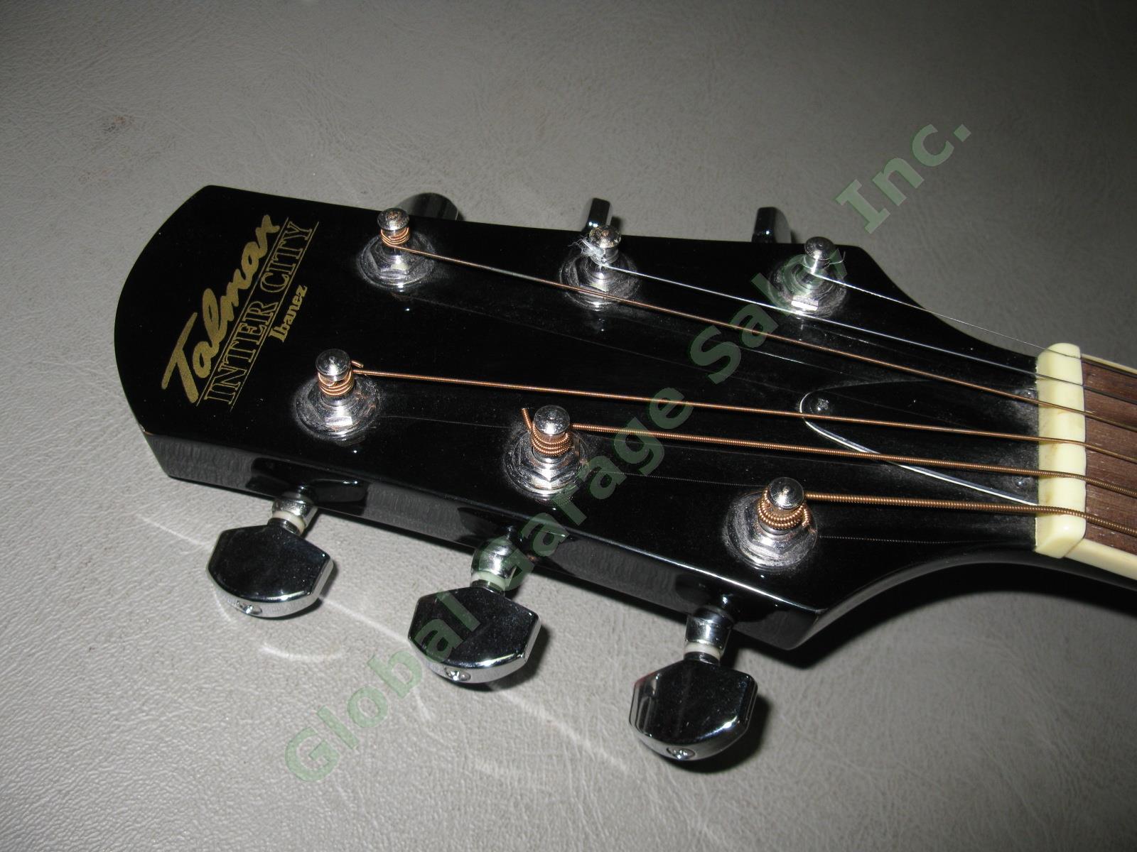 Black Ibanez Talman Inter City 6-String Acoustic Electric Guitar RCY10BK1201 NR! 4