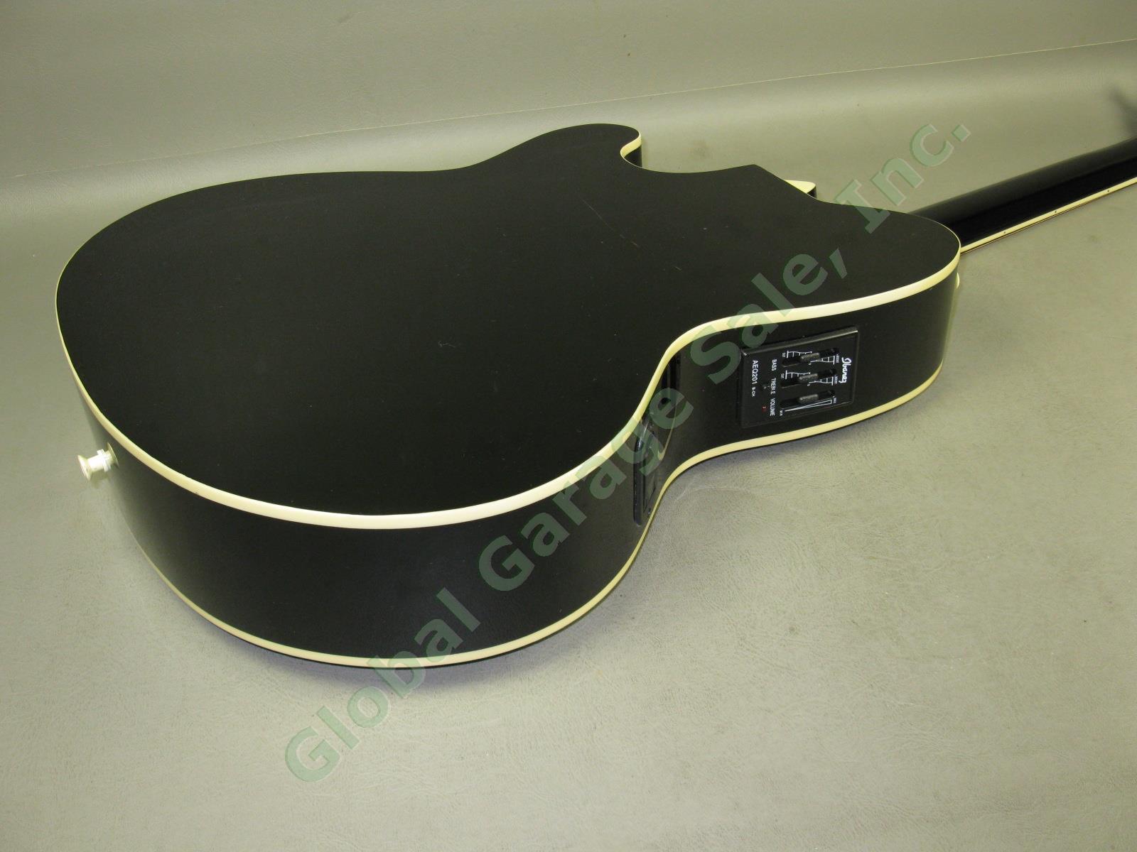 Black Ibanez Talman Inter City 6-String Acoustic Electric Guitar RCY10BK1201 NR! 6