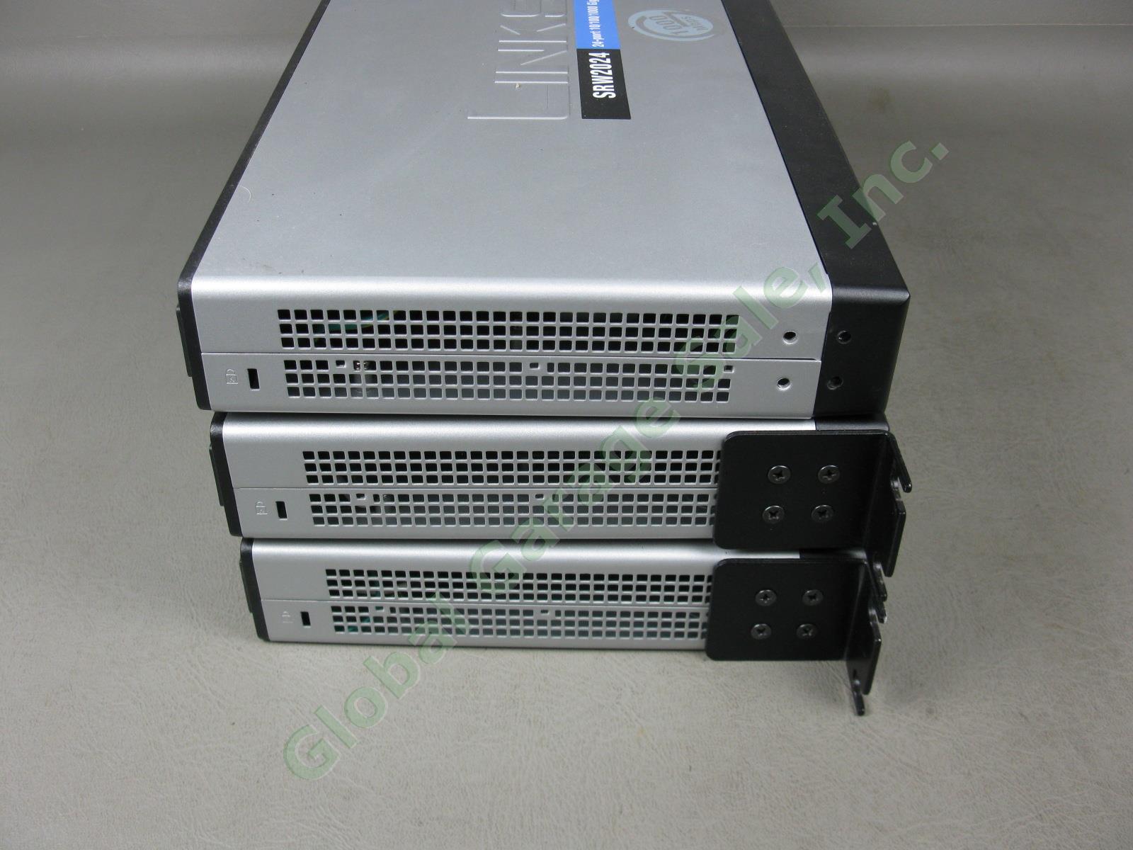 3 Cisco Linksys SRW2024 24-Port 10/100/1000 Gigabit Ethernet Switch Lot Webview 4
