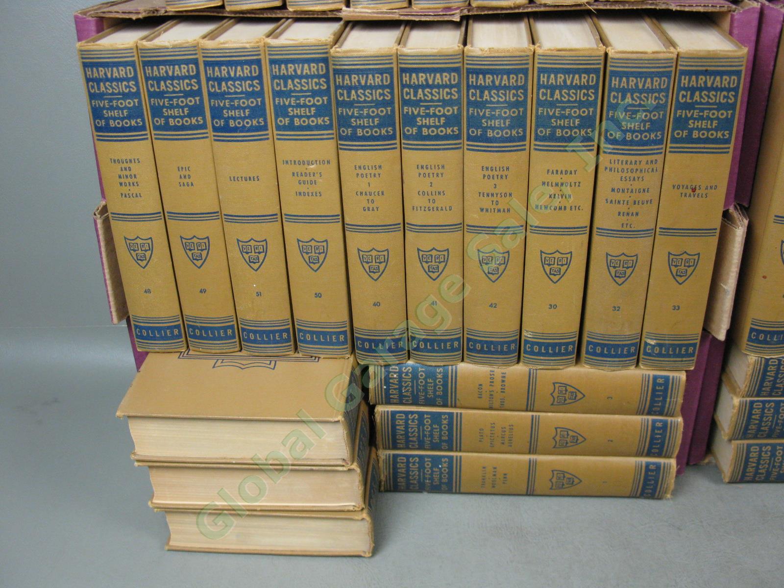 51 Volume 1937-1938 Harvard Classics Five Foot Shelf Of Books +Reading Guide Lot 3