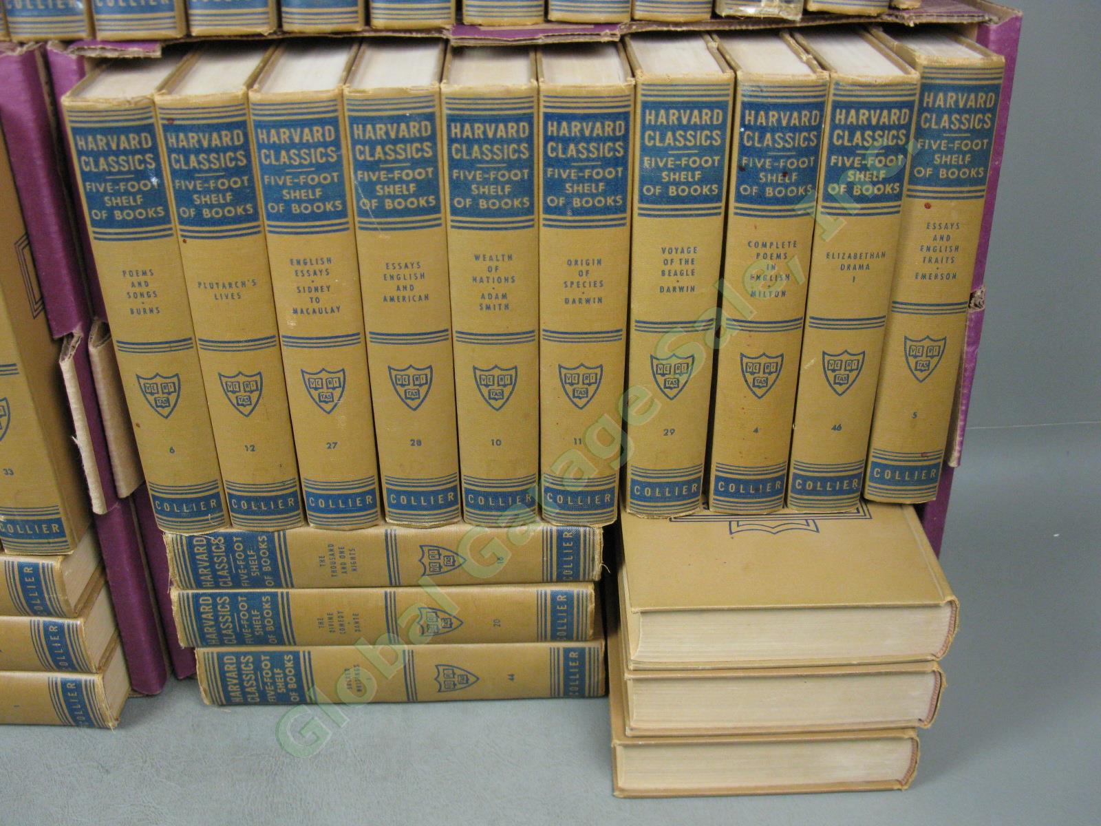 51 Volume 1937-1938 Harvard Classics Five Foot Shelf Of Books +Reading Guide Lot 4