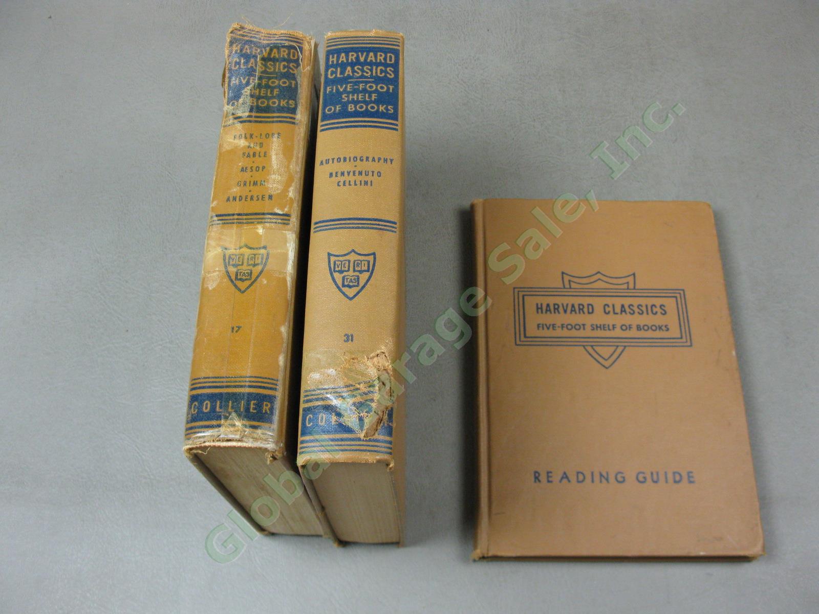 51 Volume 1937-1938 Harvard Classics Five Foot Shelf Of Books +Reading Guide Lot 5