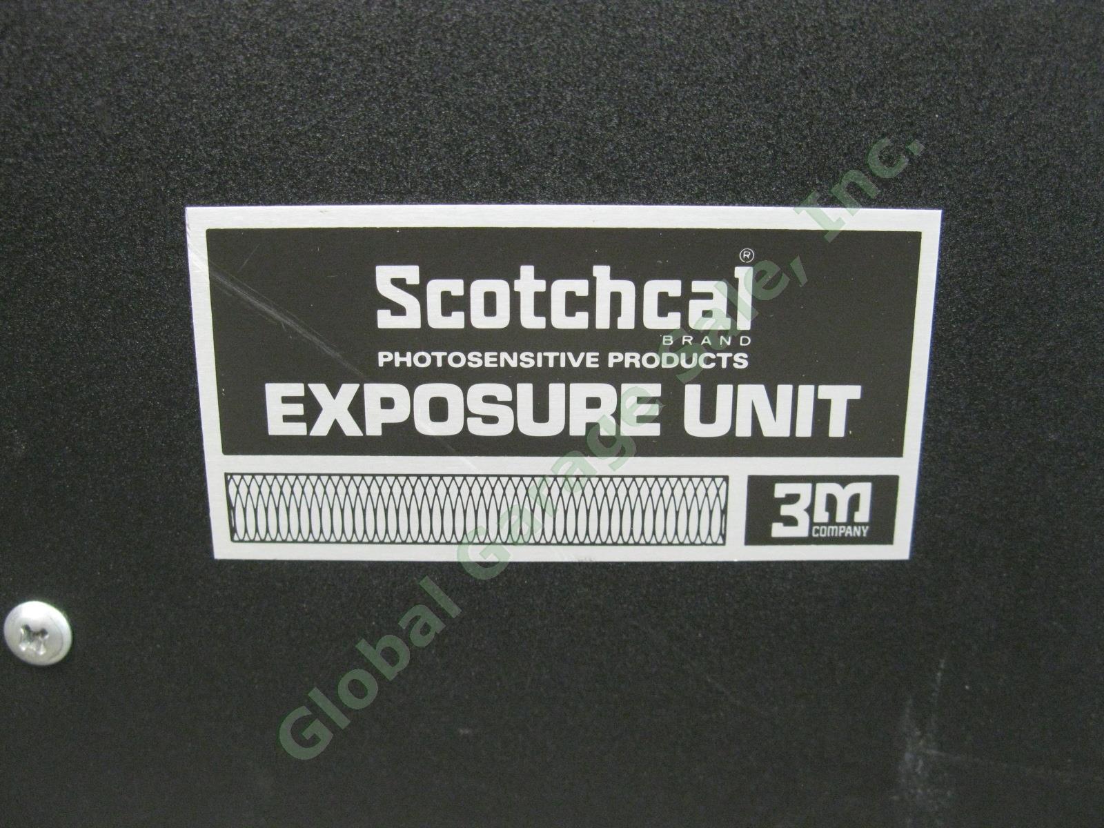 3M EU-8000 454e Scotchcal Screen Print Exposure Unit W/ Bulbs Powers On As-Is NR 1
