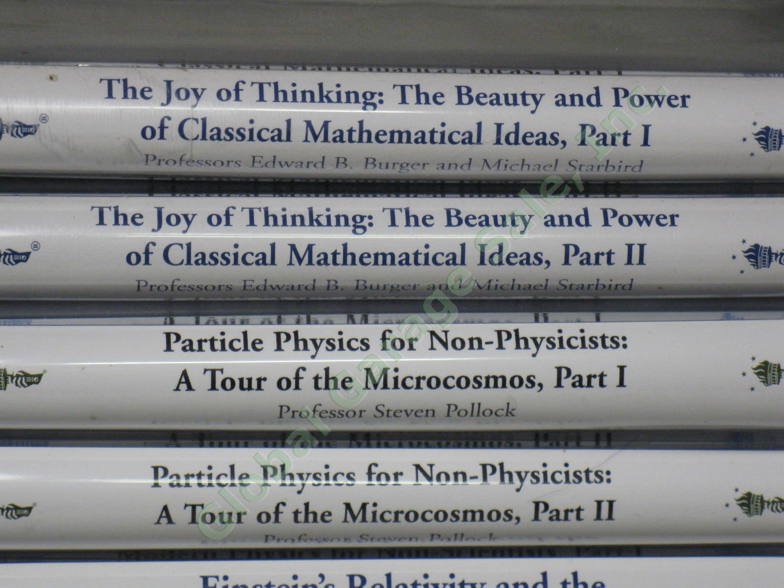 Teaching Company Great Courses CD/DVD Lot Science Math Physics Einstein Poetry + 1