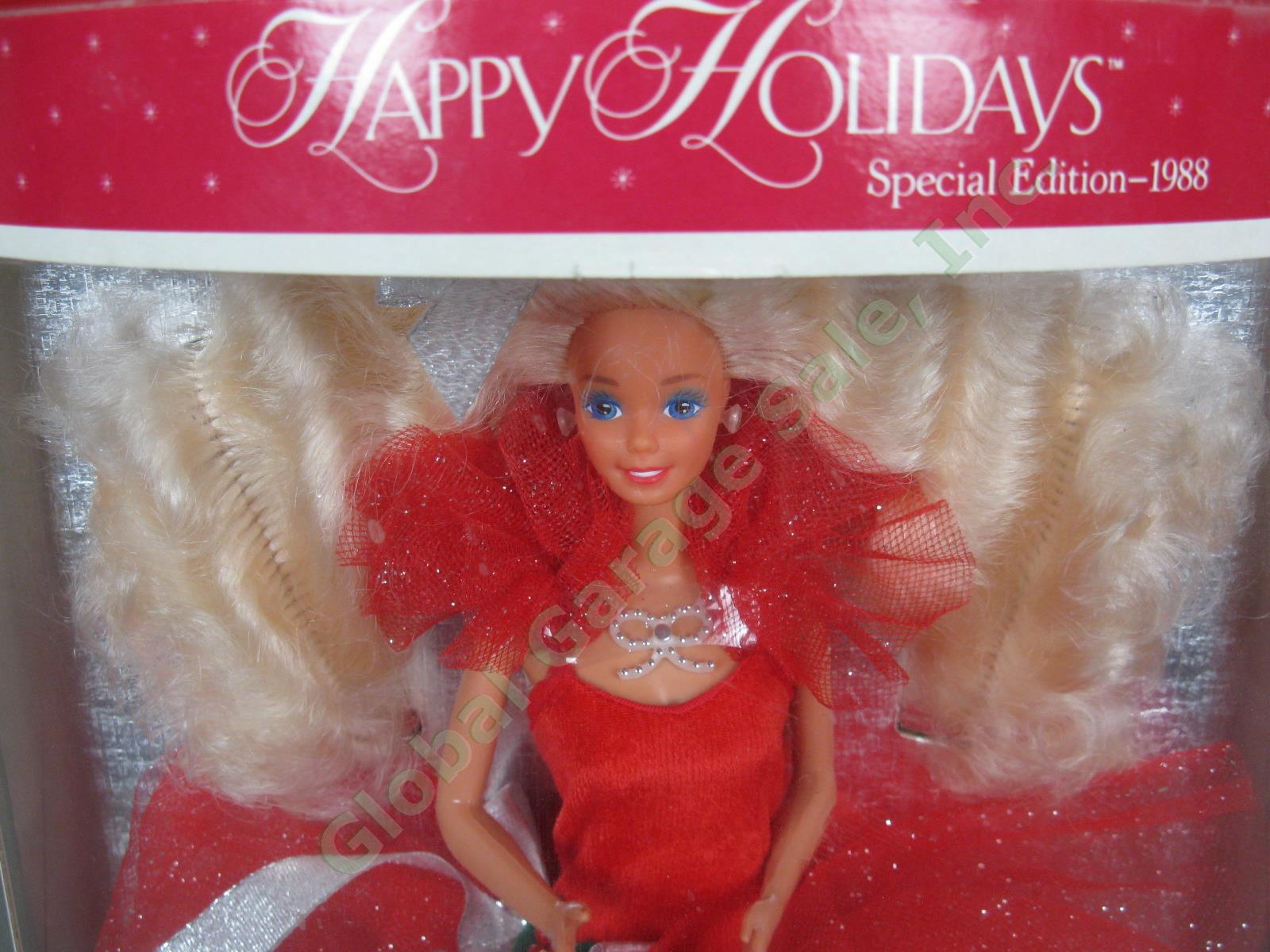 Vtg New Never Opened NRFB 1988 Happy Holidays Special Edition Barbie Doll In Box 1