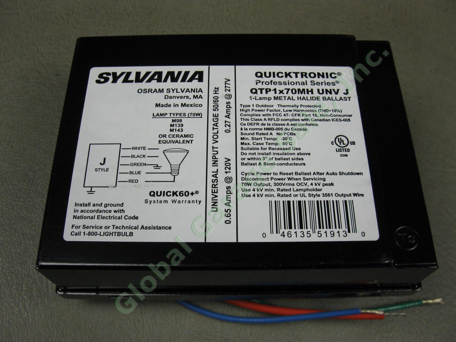 20 OSRAM Sylvania QTP1X70MH UNV J Quicktronic 70W Electronic Halide Ballasts Lot 2