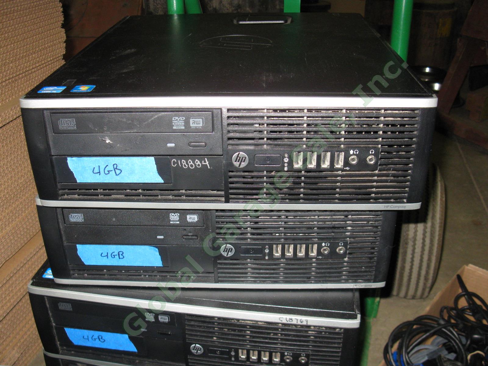 2 HP 6300 Desktop Computers