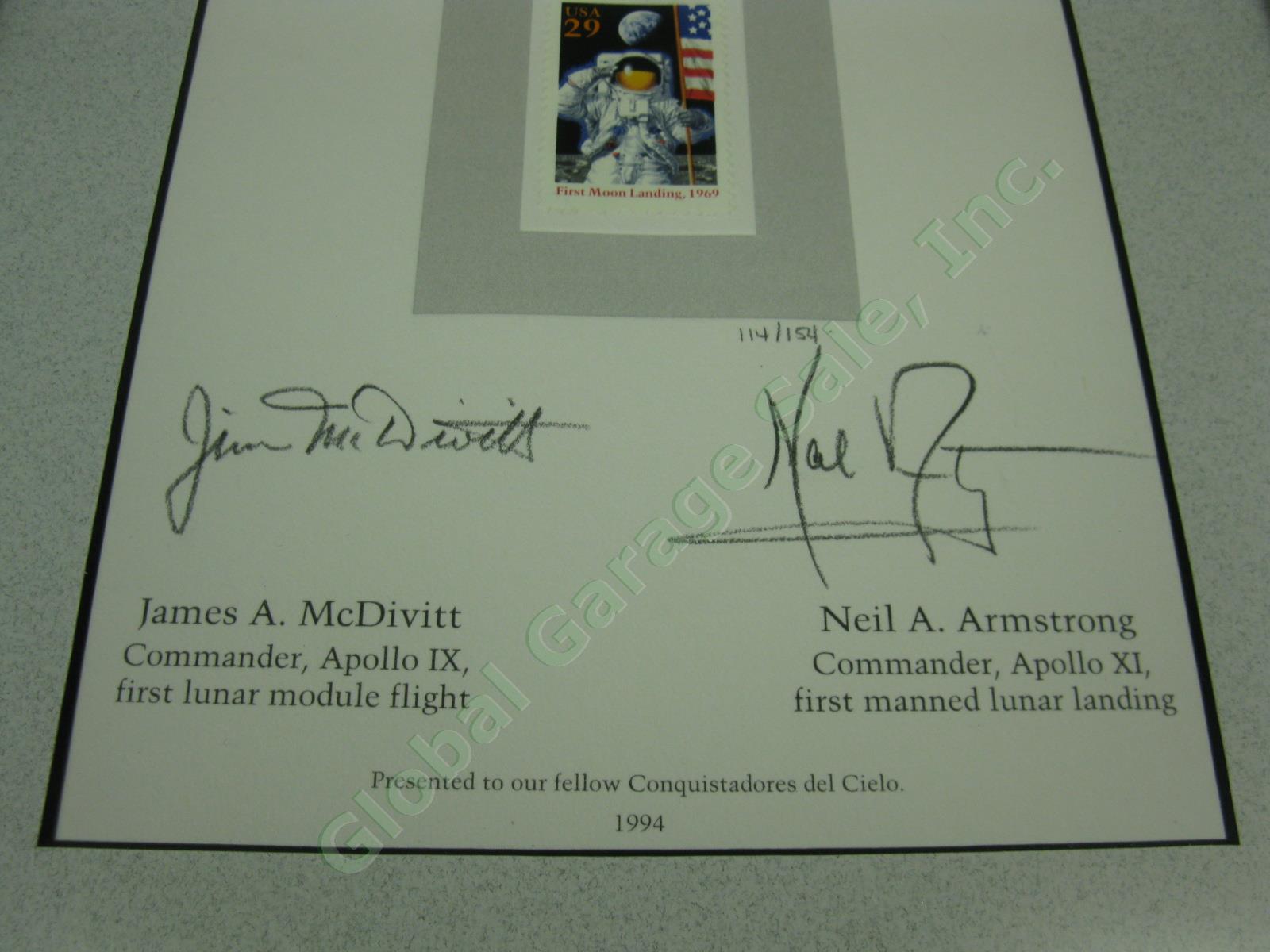 Neil Armstrong James McDivitt Signed NASA July 1969 Apollo 11 Lunar Moon Landing 1