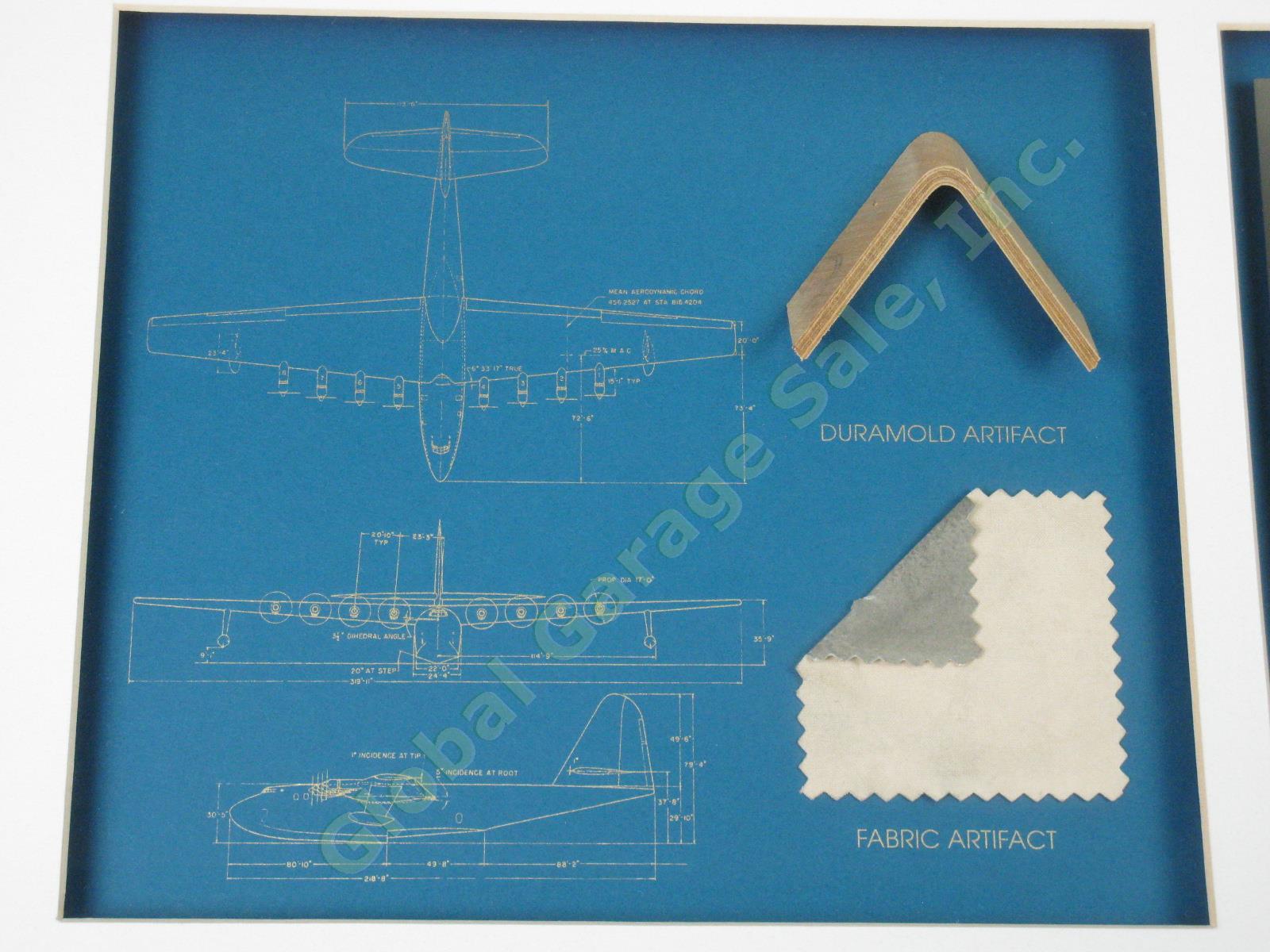 RARE Genuine Howard Hughes Spruce Goose HK-1 Artifacts Shadowbox Plaque 59/160 3