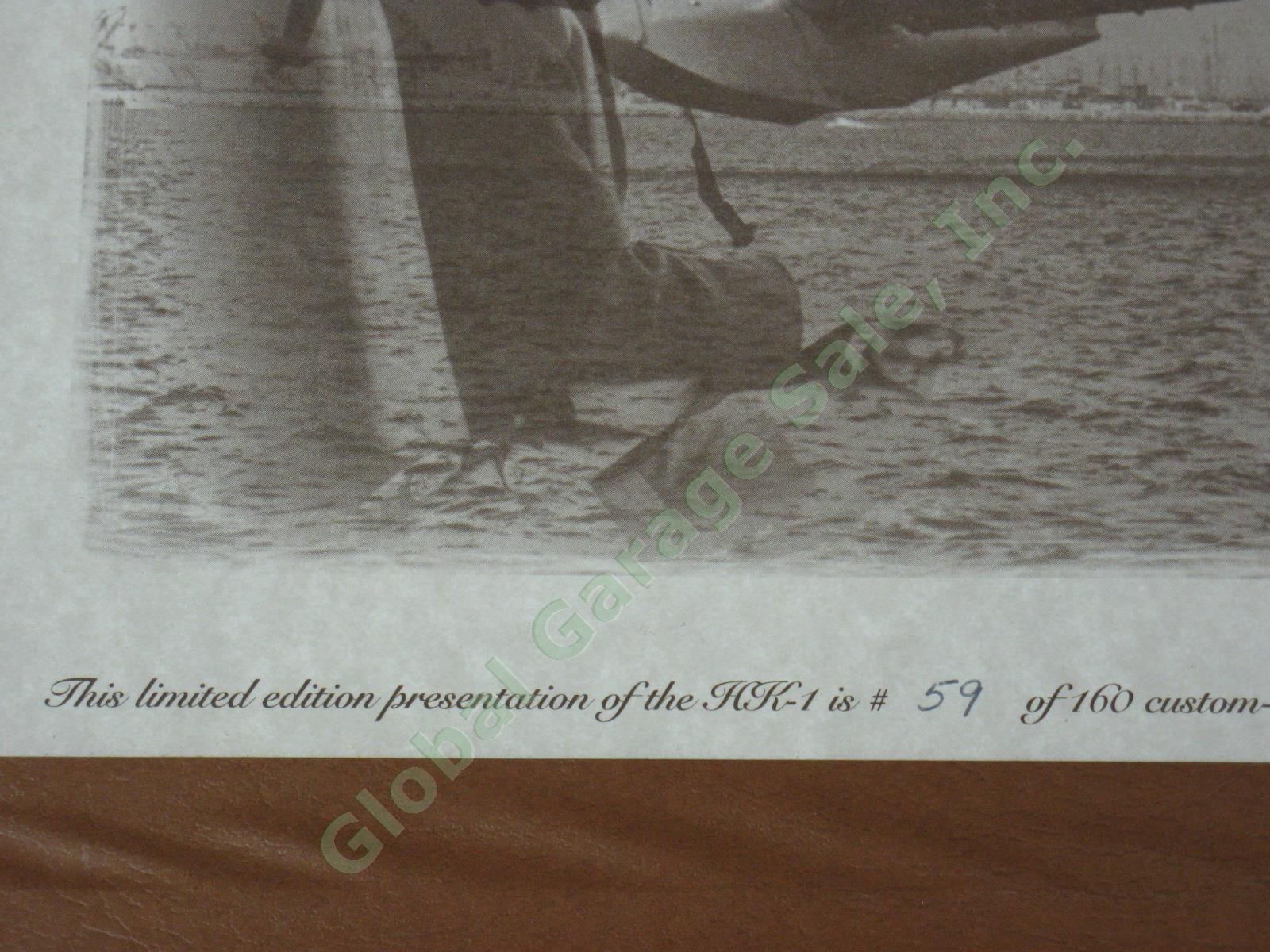 RARE Genuine Howard Hughes Spruce Goose HK-1 Artifacts Shadowbox Plaque 59/160 8
