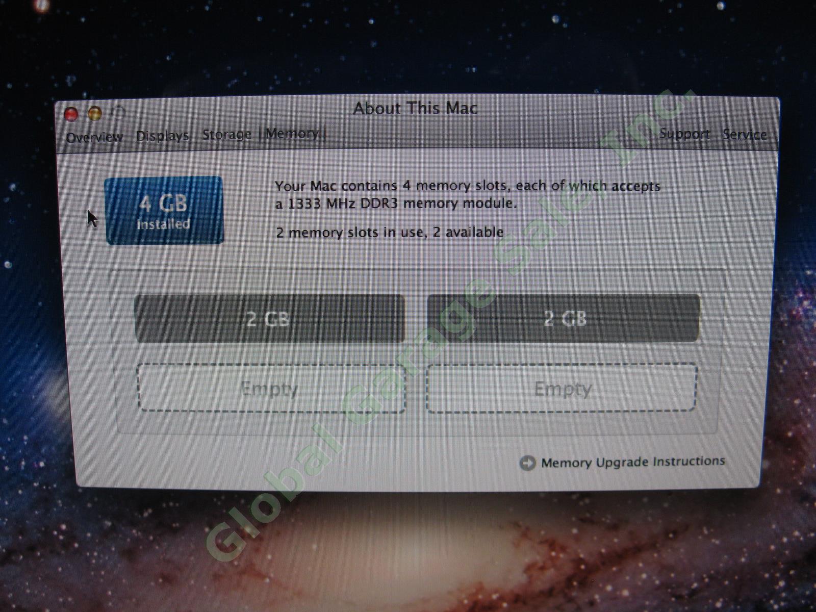 Apple iMac A1311 21.5" Desktop 2.50GHz Intel Core i5 4GB 500GB OSX Lion 10.7.5 + 5