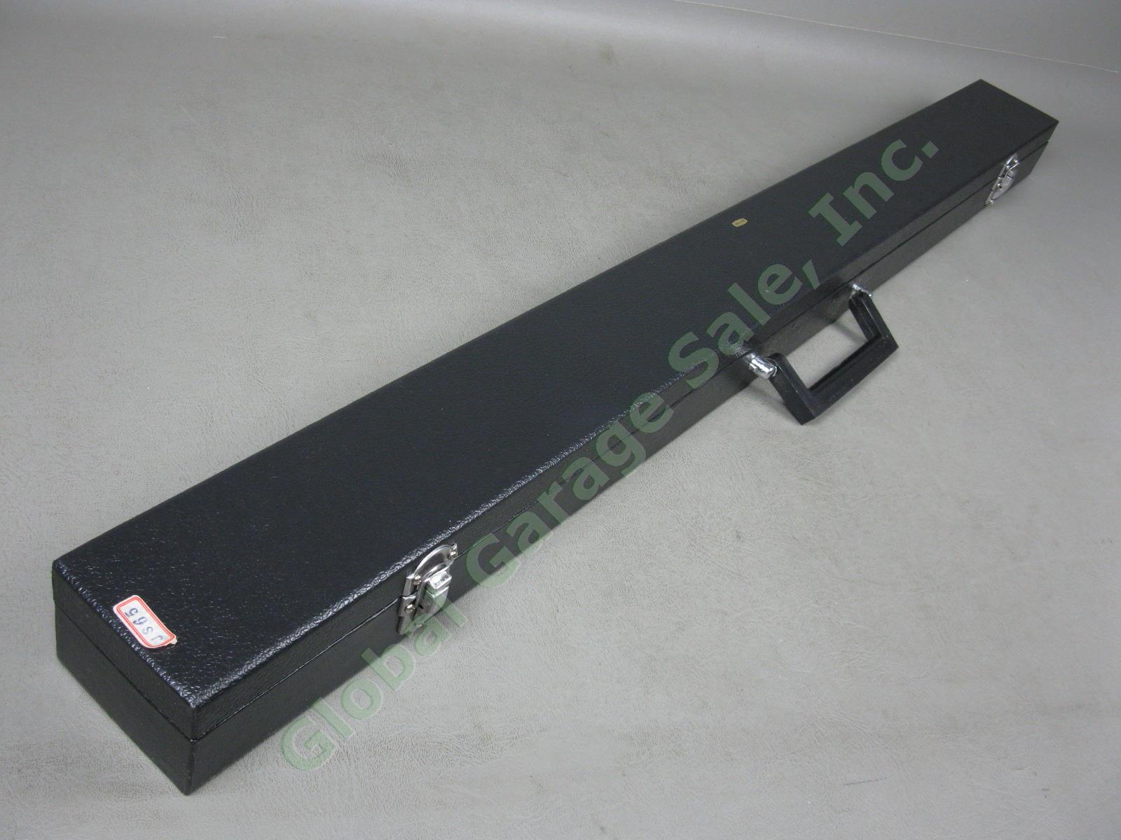 Vtg 1980s 2-Piece Birdseye Maple Pool Cue Stick W/ Hard Case + Box 19.2oz #JS65 5