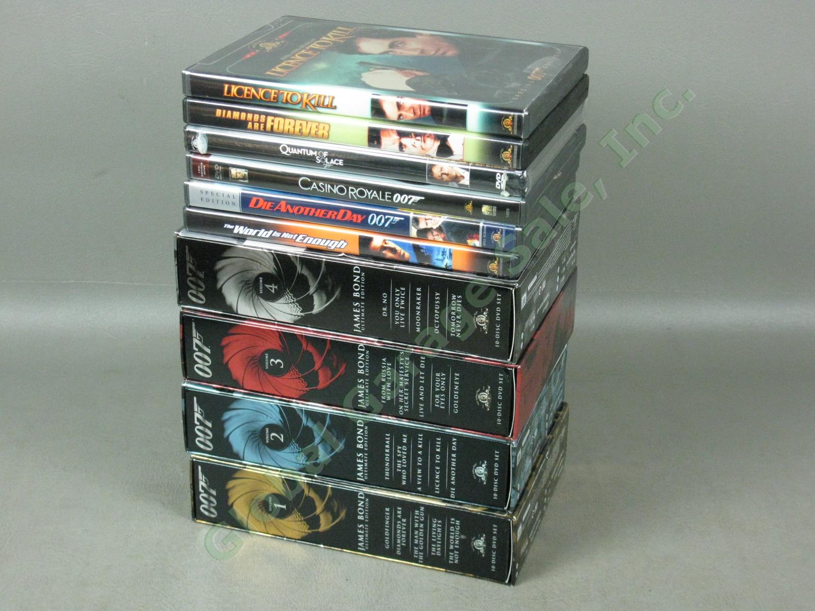 007 James Bond 46-DVD Collection Lot Ultimate Edition Box Sets Volume 1 2 3 4 NR