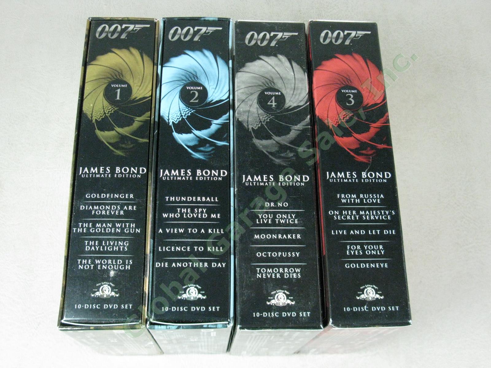 007 James Bond 46-DVD Collection Lot Ultimate Edition Box Sets Volume 1 2 3 4 NR 3