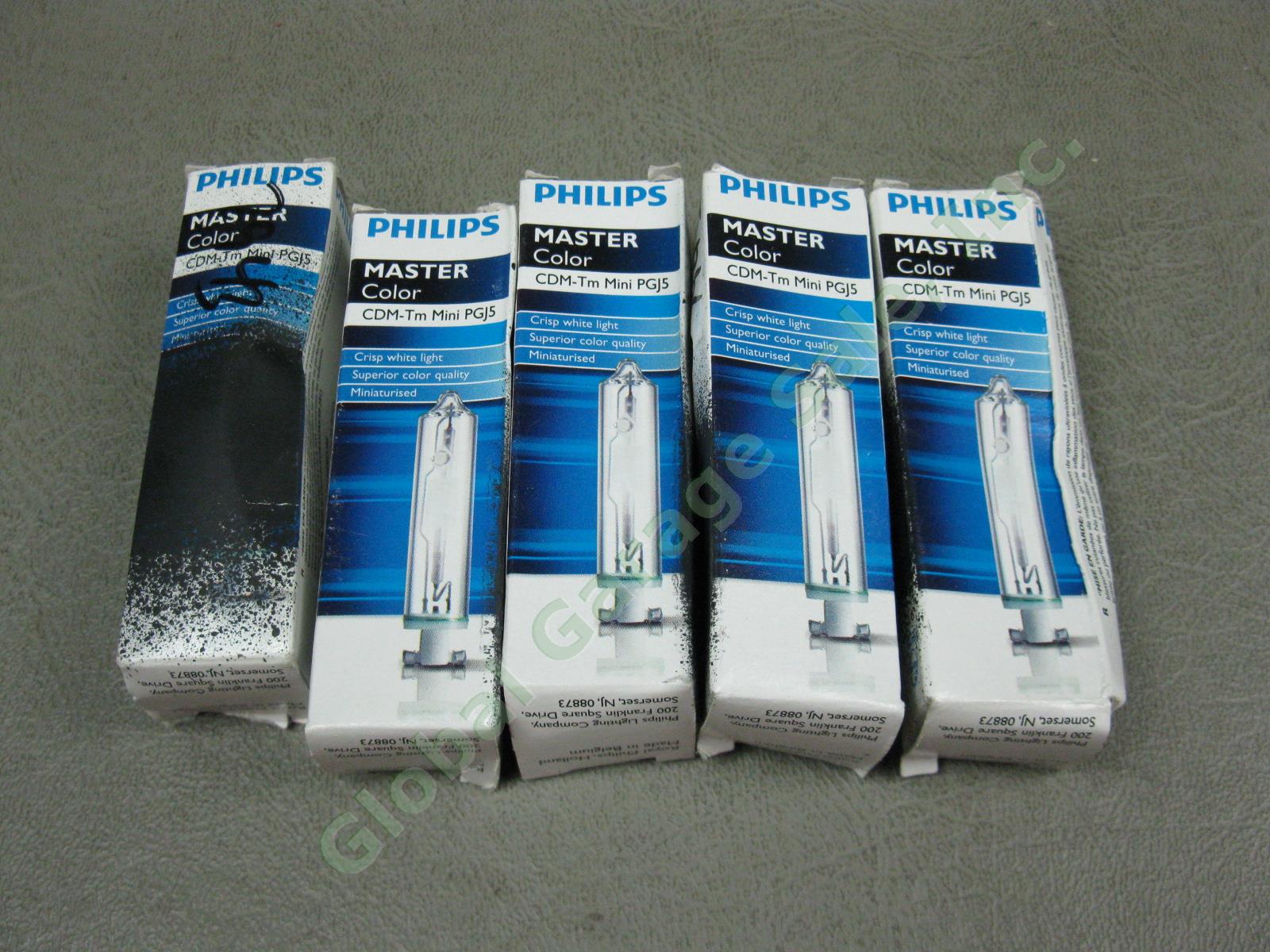 17 Piece NOS Philips MASTERColor CDM-Tm Mini PGJ5 20W/830 Bulb Box Of 12 +5 Lot 4