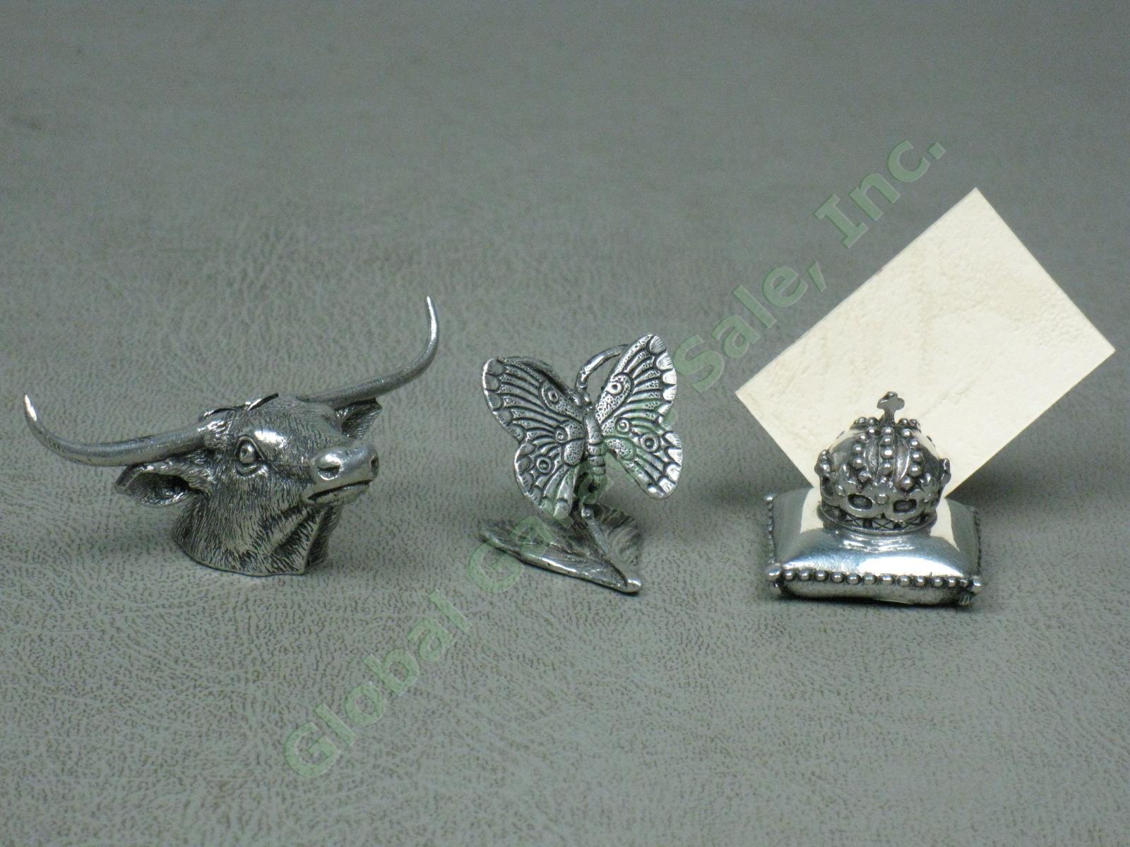 143 NEW Pewter Placecard Name Card Holder Lot Cherub Butterfly Shell Pineapple + 3