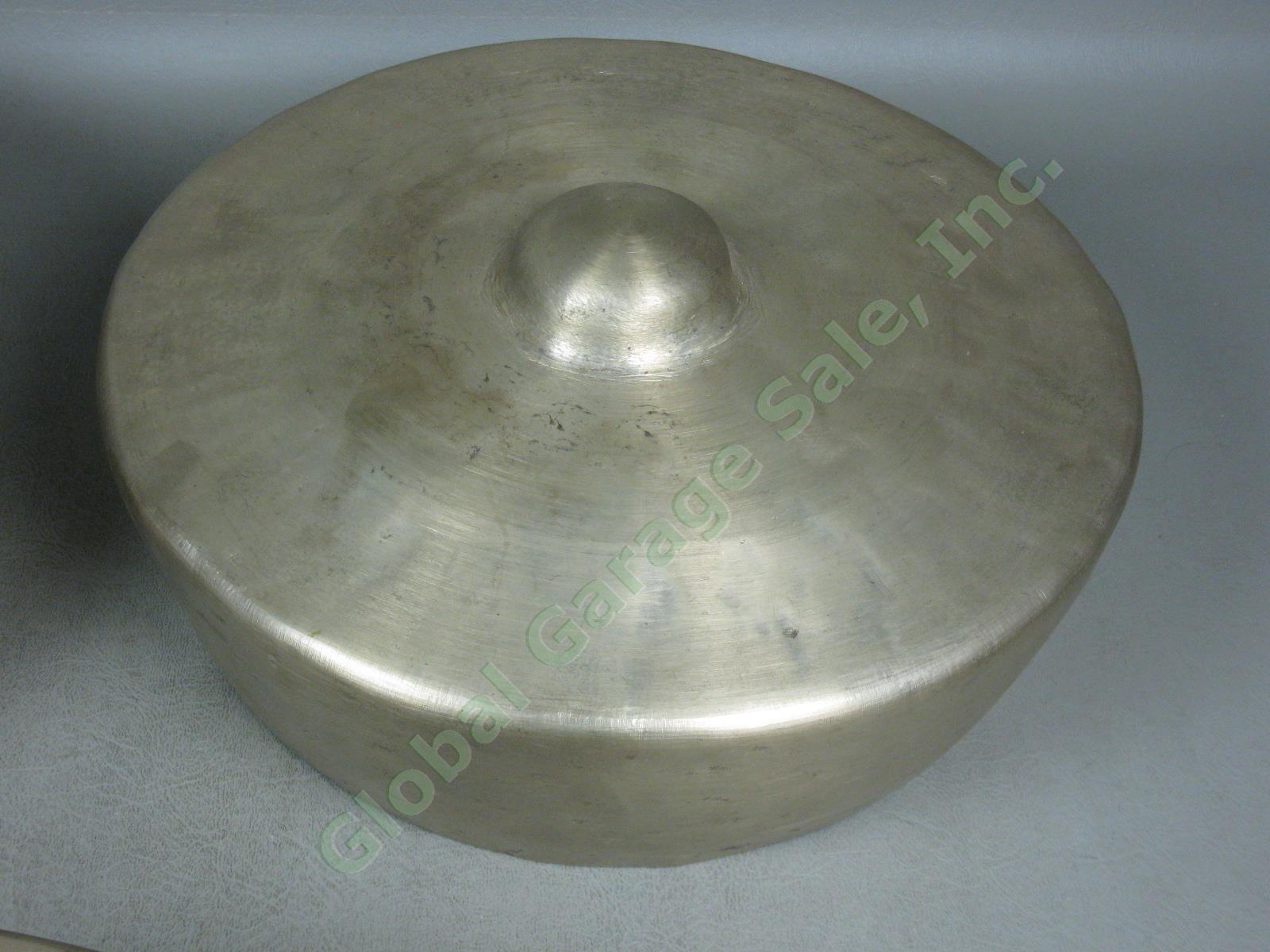 3 Vintage Brass Bronze Gongs Bells Indonesian Gamelan 10" 12" 13" NO RESERVE! 3