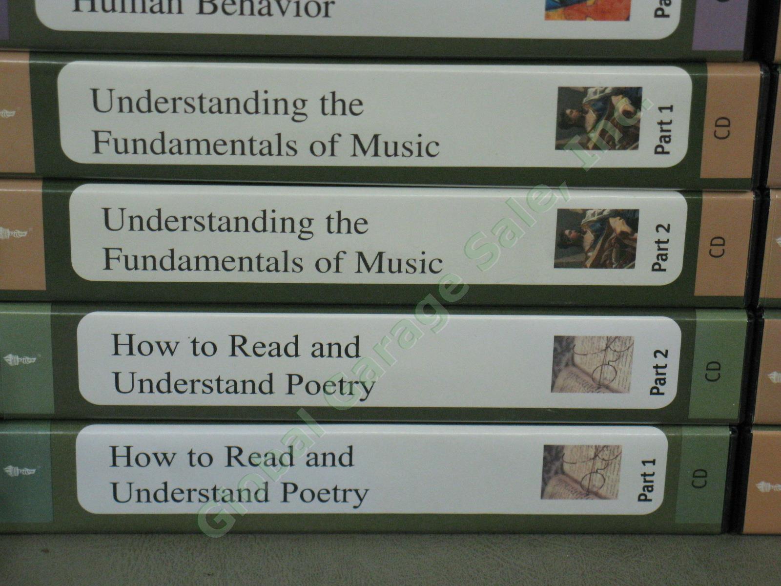 Huge Teaching Company Great Courses DVD/CD Lot Art Music History Psychology NR! 3