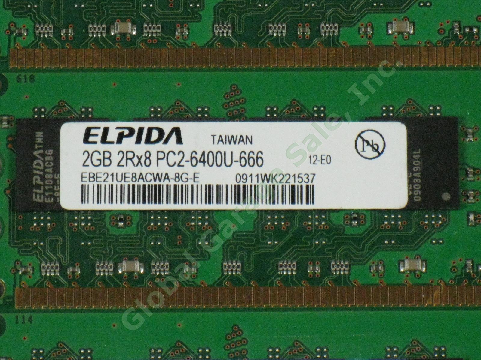 25 2GB PC2-6400U DDR2 800 MHz Desktop RAM Computer Memory Card Modules Lot NR! 4