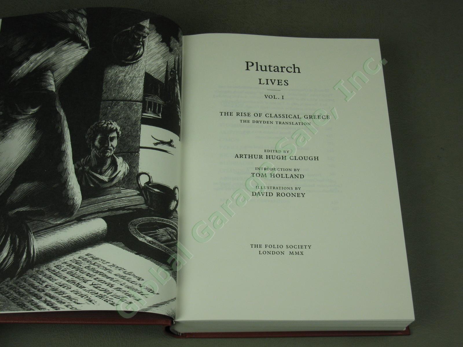 Plutarch Lives Folio Society 4-Volume Set I II III IV Hardcover Mint Condition! 3