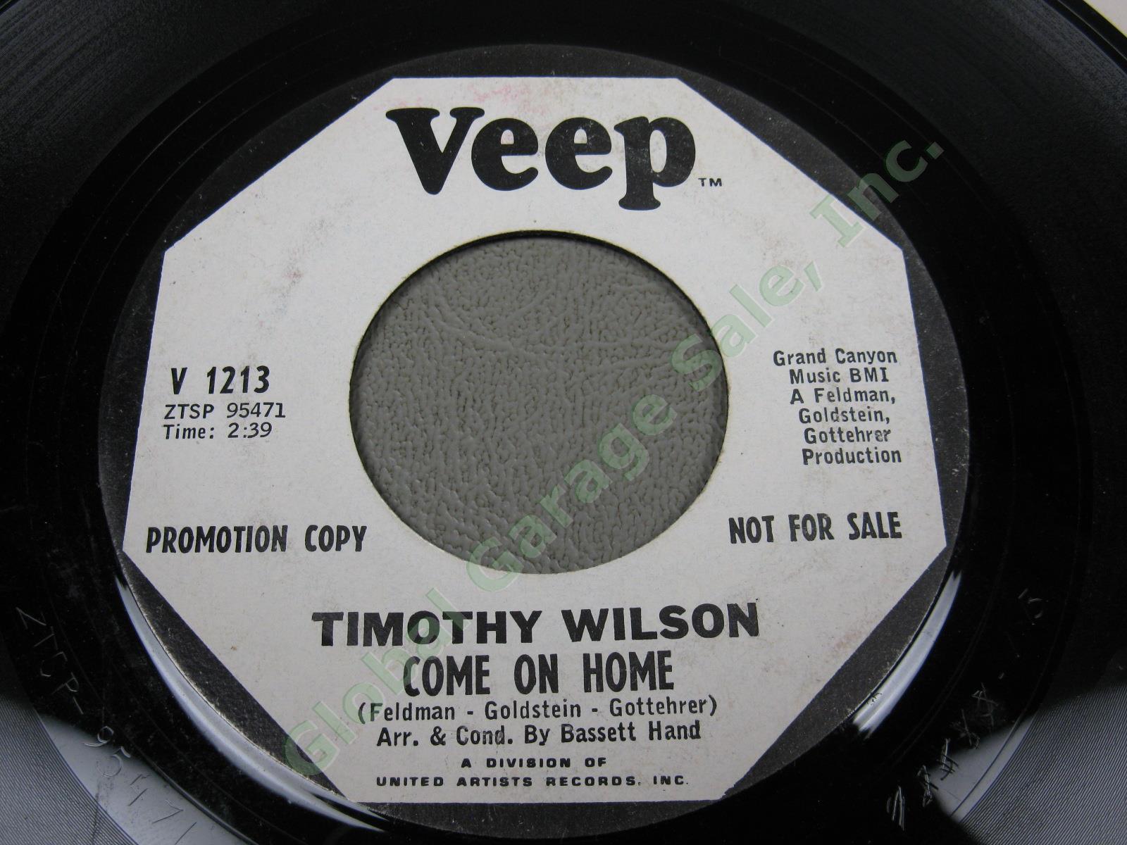 Timothy Wilson Hey Girl Do You Love Me Come On Home Northern Soul Promo 45 Veep 3