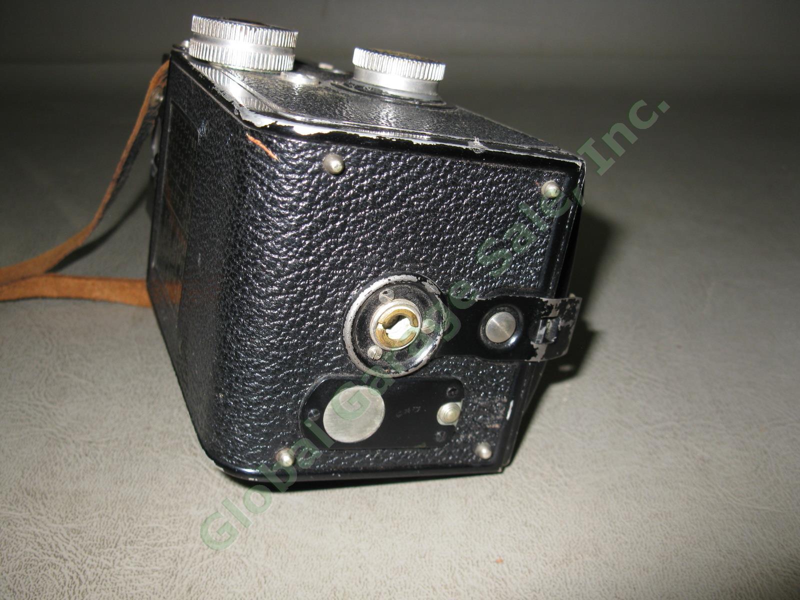Vtg Rollei Rolleicord II Type 1 F&H Franke Heidecke Brown TLR Camera Carl Zeiss 6