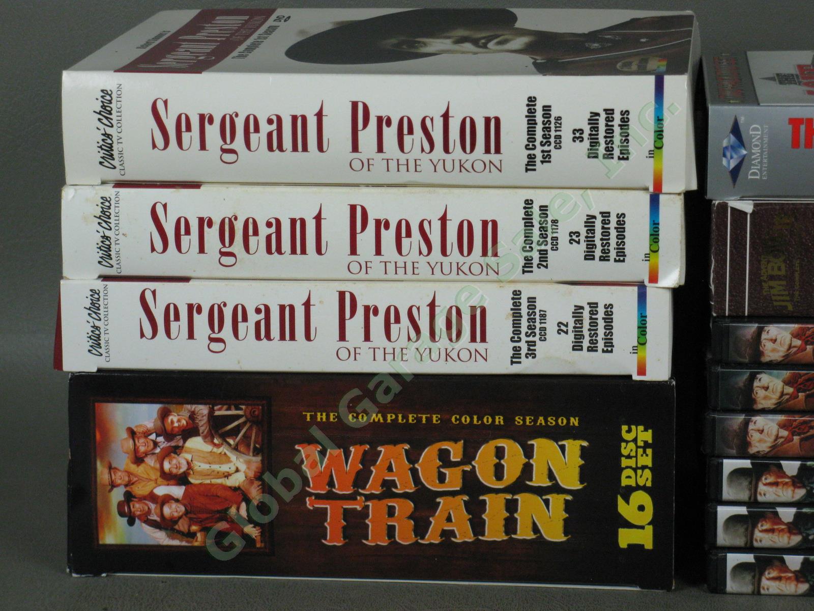 Lone Ranger Will Sonnett Wagon Train Jim Bowie Sergeant Preston DVD Lot Complete 2