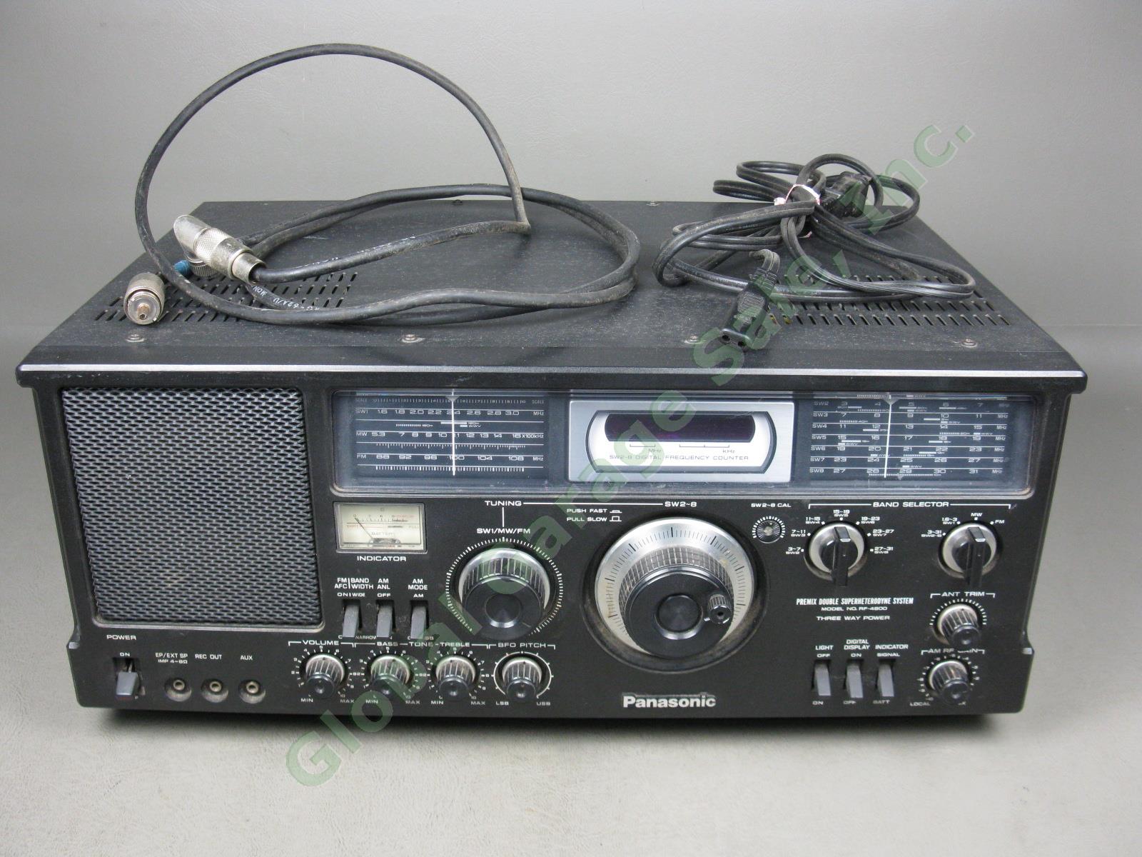 Panasonic RF-4800 FM-AM-SSB-CW 10-Band Shortwave Radio Communication Receiver NR