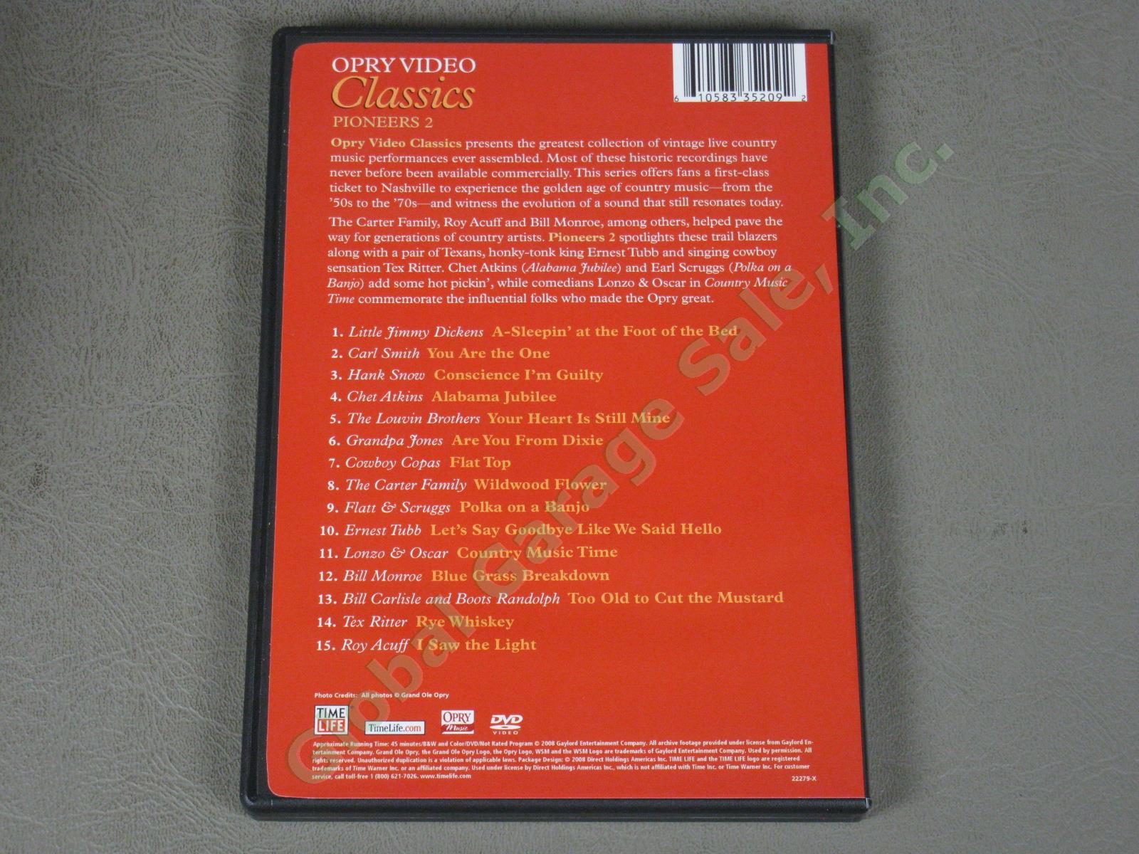 2 Grand Ole Opry Video Classics Time Life DVD Box Sets Live Performances 16 Disc 7
