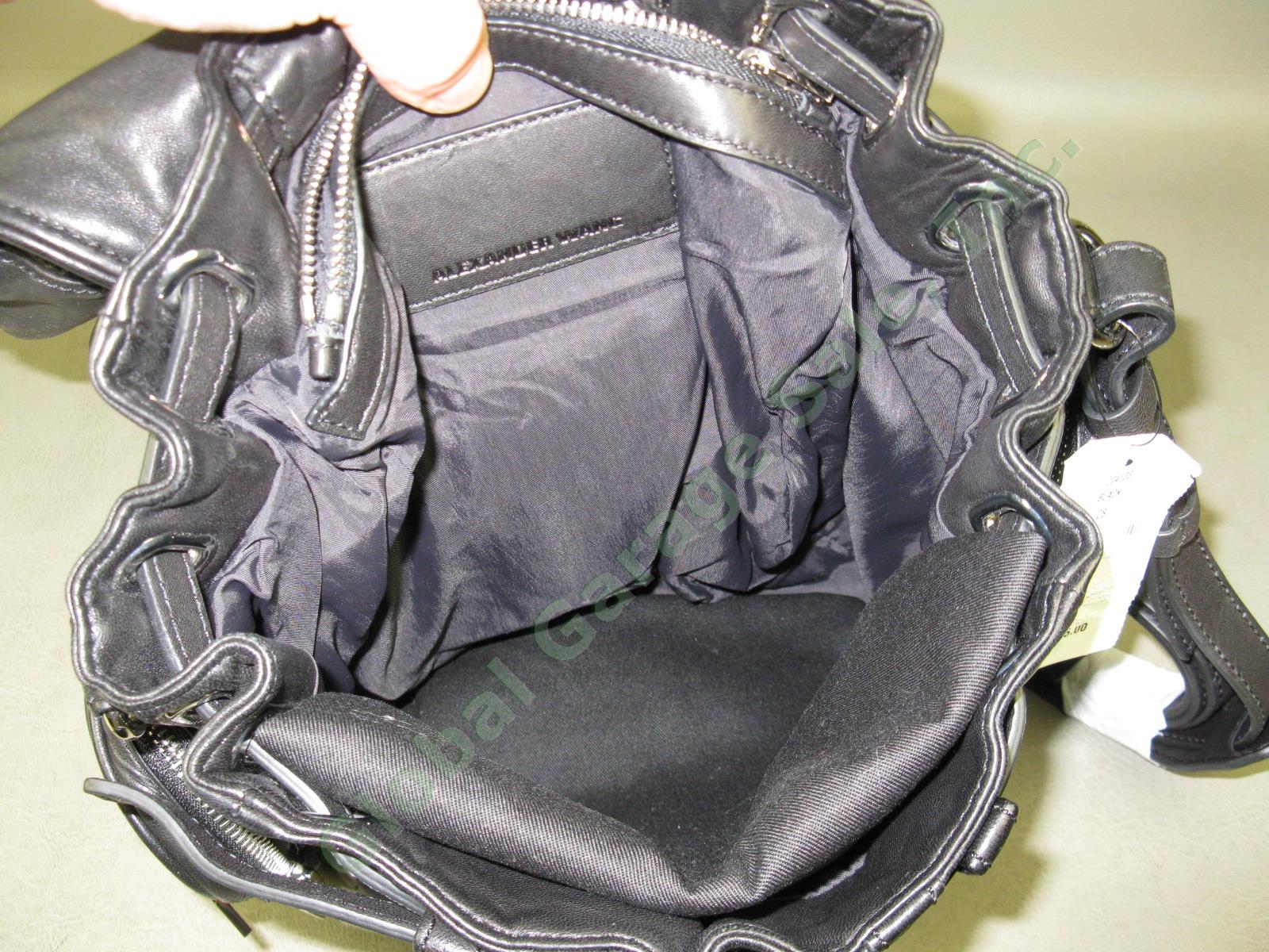 NWT Alexander Wang Mini Marti Washed Black Lambskin Leather Backpack 204133 $795 3
