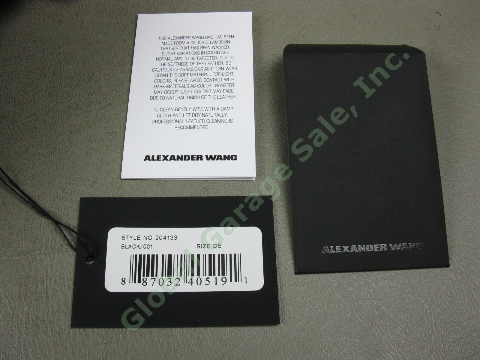 NWT Alexander Wang Mini Marti Washed Black Lambskin Leather Backpack 204133 $795 5