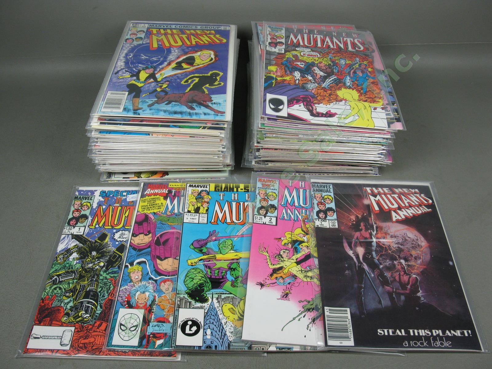 99 Marvel The New Mutants 1-86 88-92 100 Run Annual 1 2 1st App Psylocke 3 6 Lot