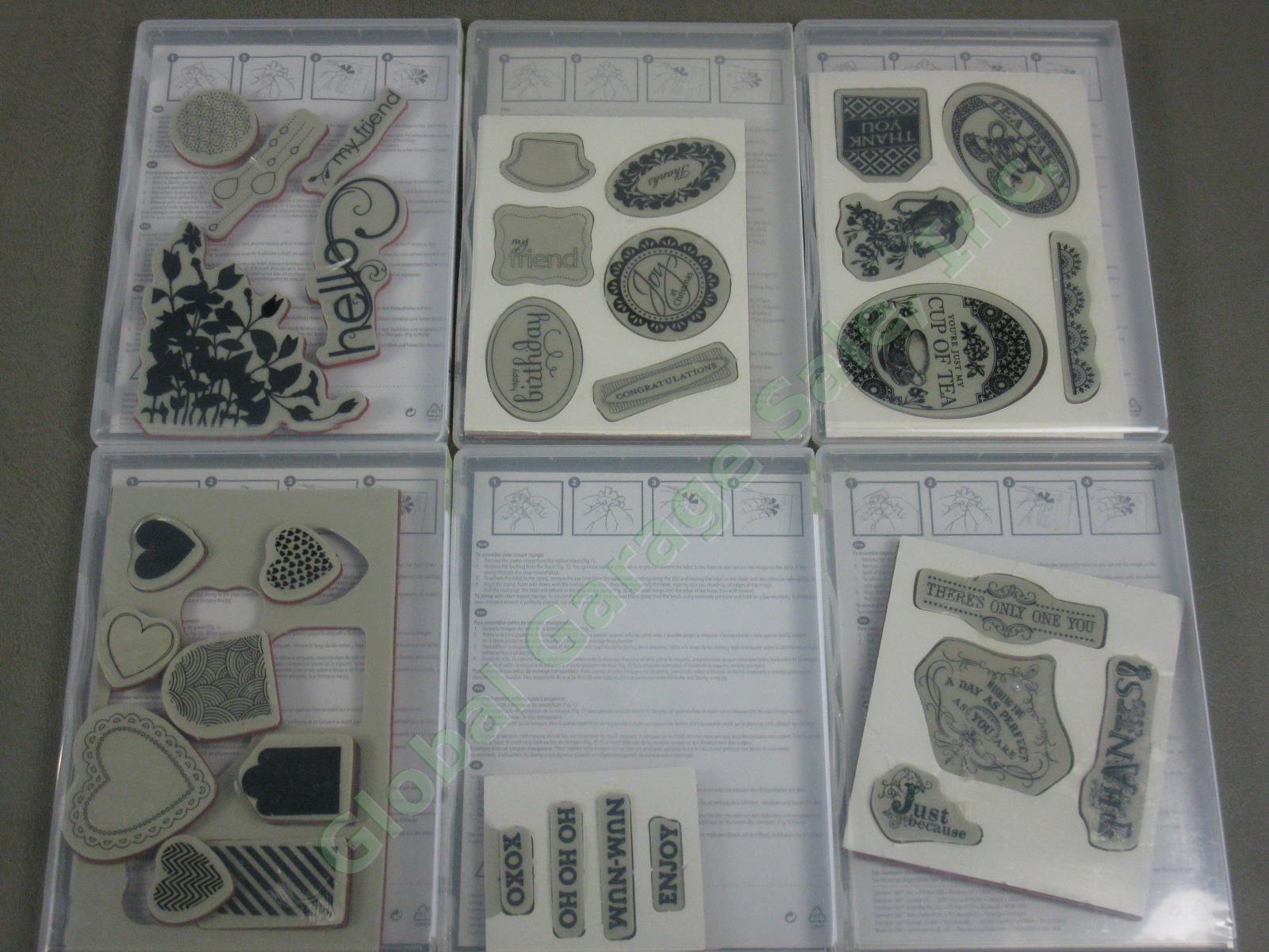 125 Stampin Up Clear Mount Rubber Stamp Lot Tagtastic Sunny Fun Petite Pairs NR! 7