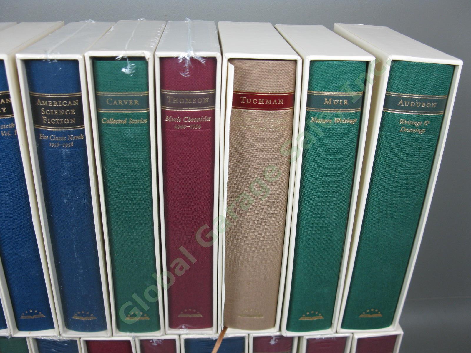 27 Vol Library Of America Book + Slipcase Lot Set 18 New Sealed Faulkner Poetry+ 2