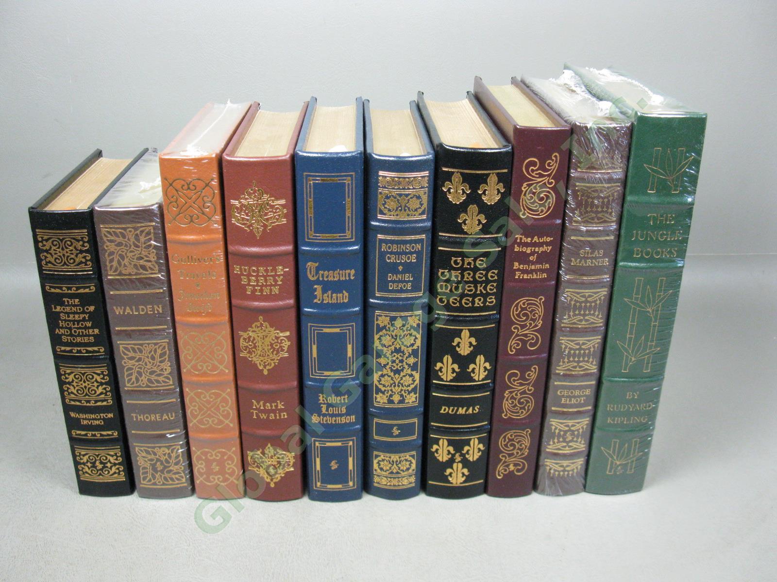 10 Vol Easton Press Leather Bound Book Lot Set 4 New Sealed Walden Thoreau Twain