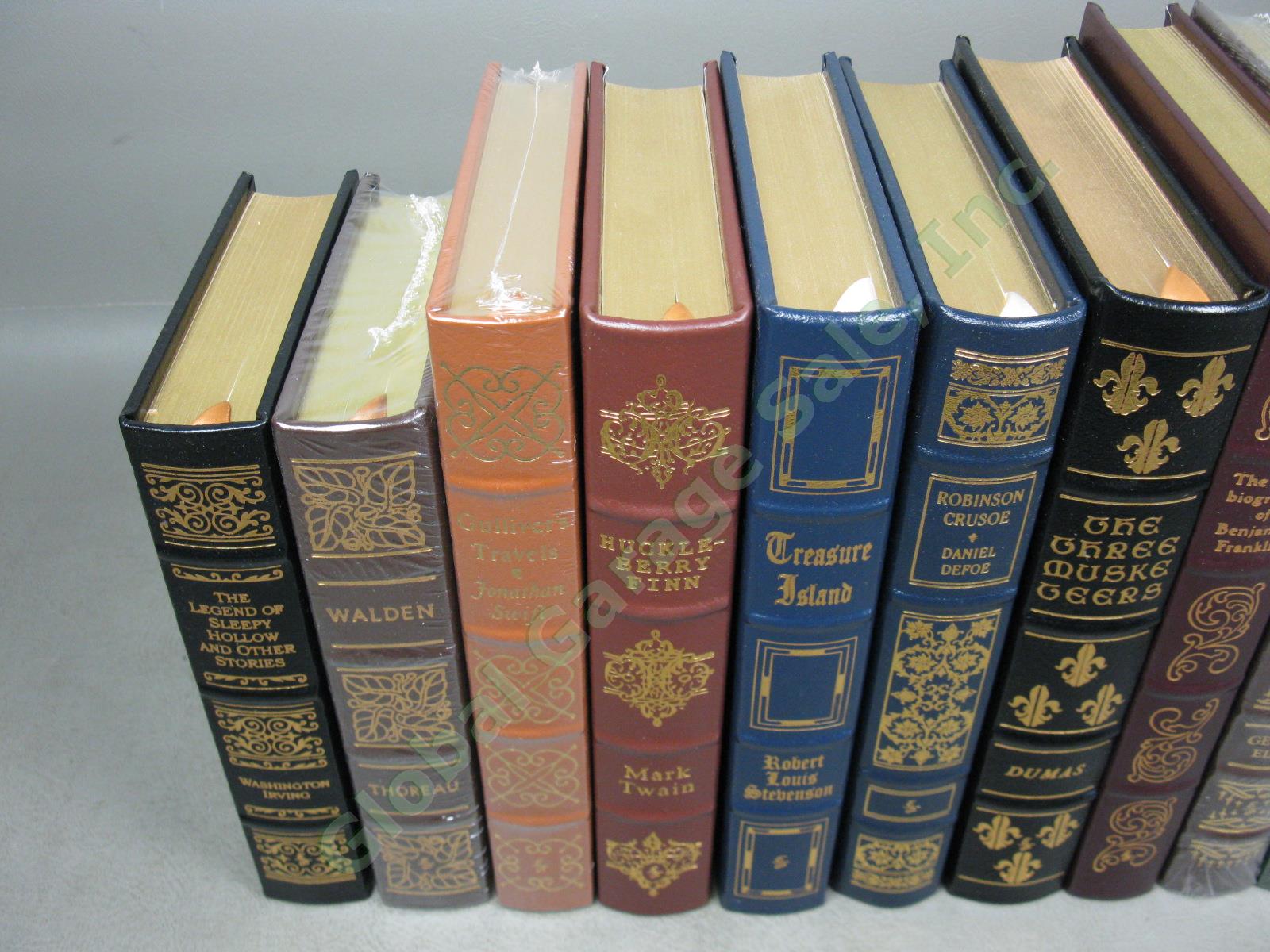 10 Vol Easton Press Leather Bound Book Lot Set 4 New Sealed Walden Thoreau Twain 1
