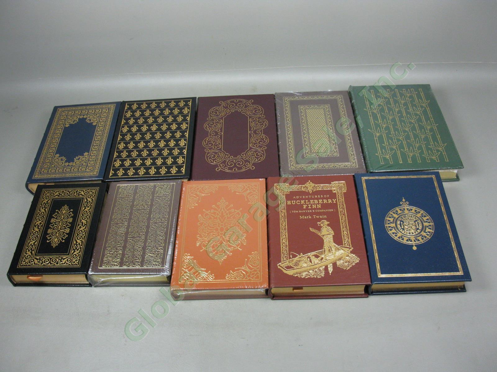 10 Vol Easton Press Leather Bound Book Lot Set 4 New Sealed Walden Thoreau Twain 3