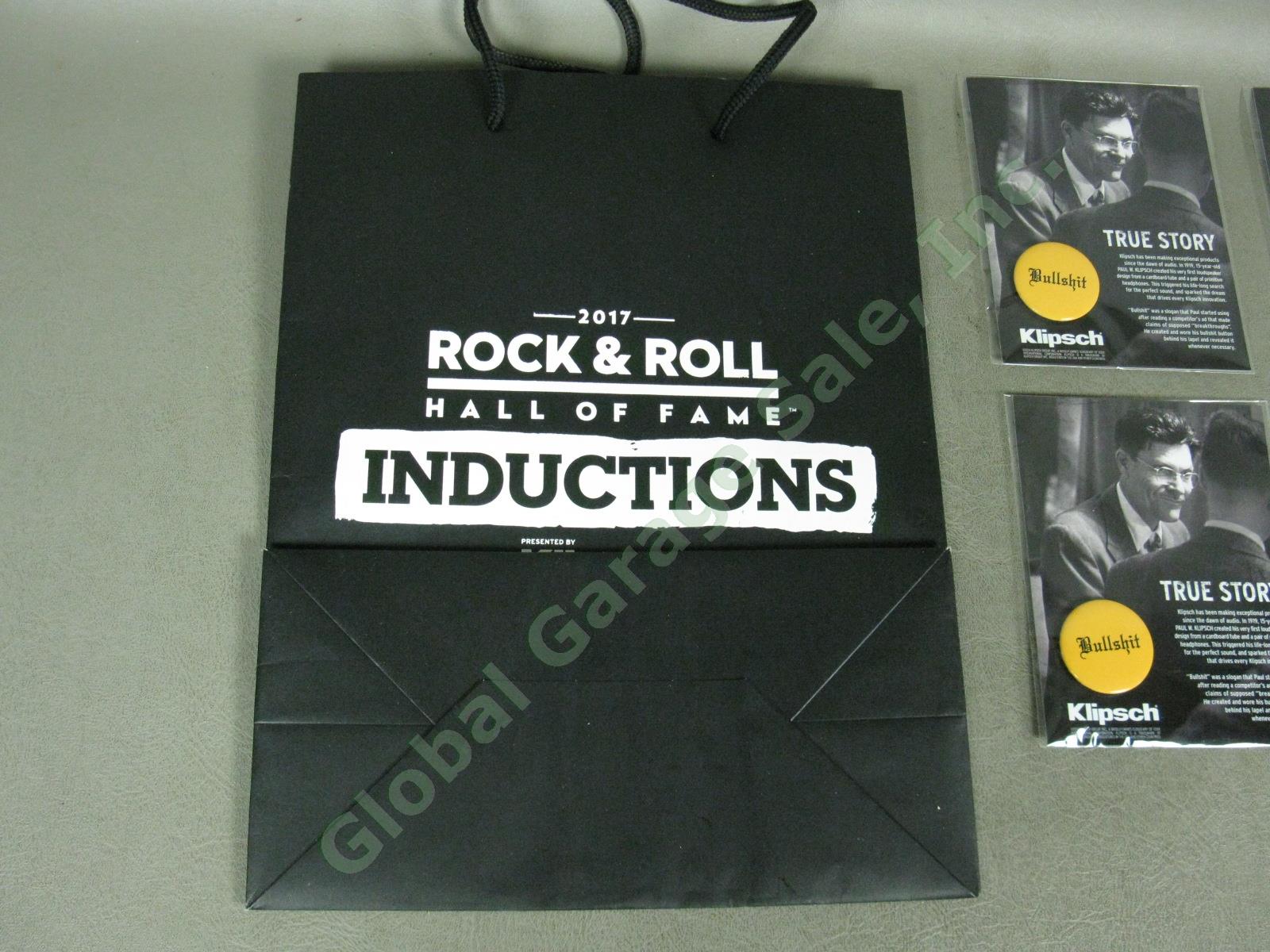 2017 Rock + Roll Hall Of Fame Lot 4 Programs 4 Sealed CDs Buttons + VIP Bag NR! 15