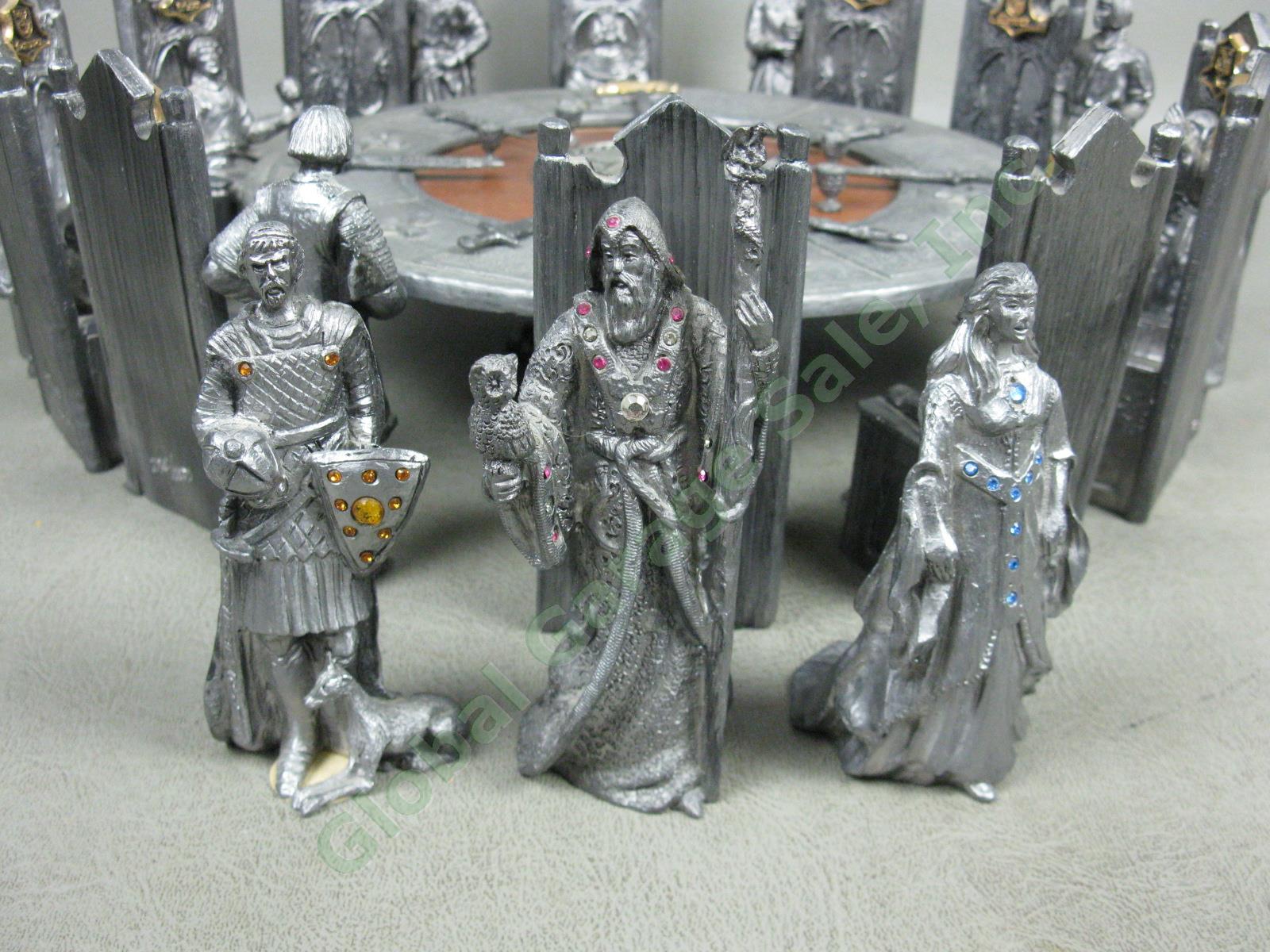 Michael Ricker Pewter Knights Of The Round Table Sculpture Statue Figure Set Lot 1