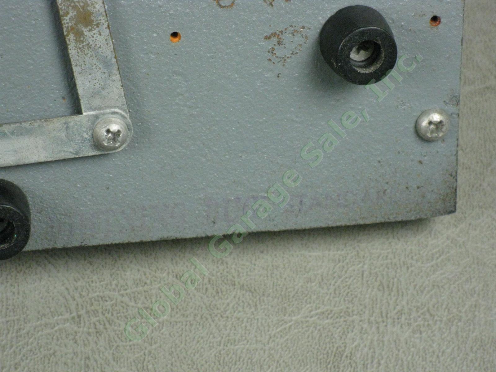 Vtg Vibroplex Lightning Bug Standard Telegraph Key Morse Code Bug Gray Crinkle 8